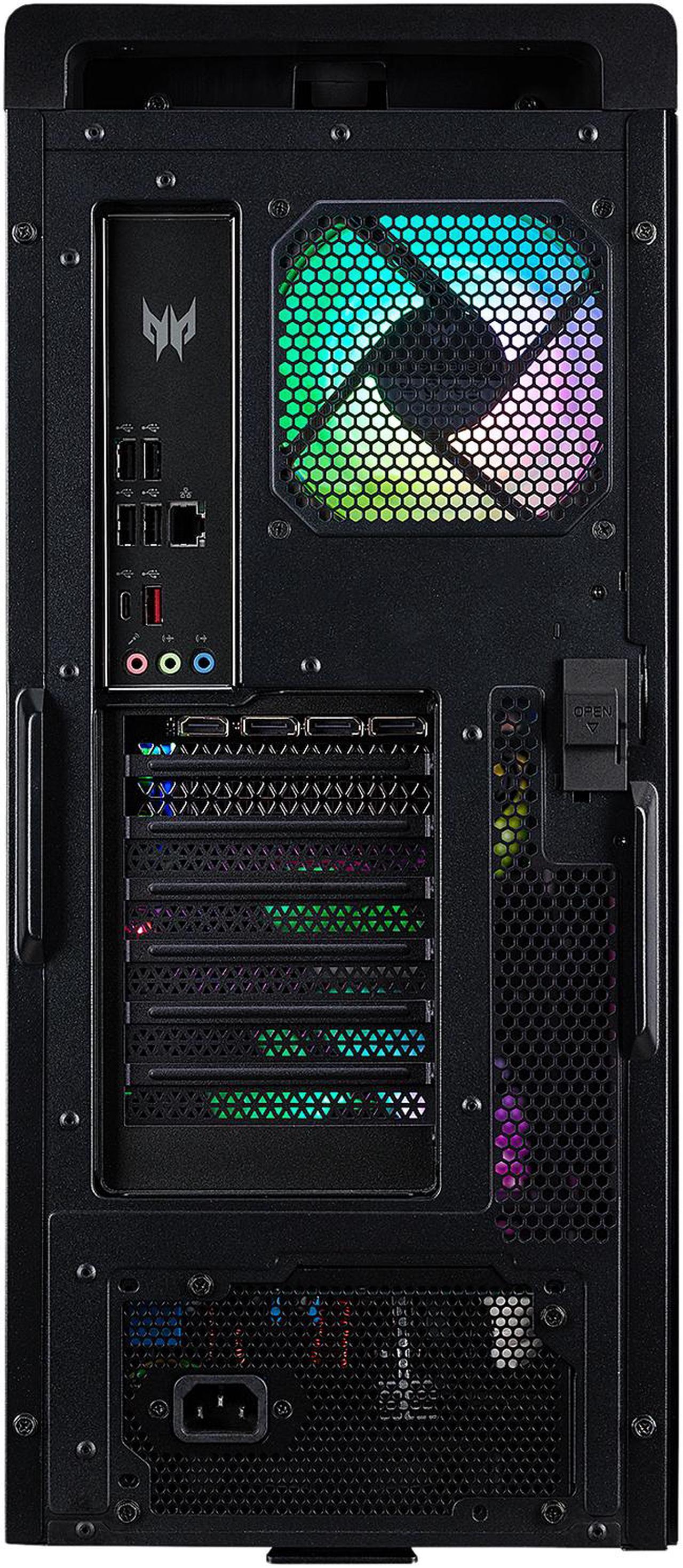Alt view image 9 of 10 - Acer Gaming Desktop Predator Orion 5000 PO5-640-UR11 Intel Core i7-12700F 16GB DDR5 2TB HDD 1TB PCIe SSD GeForce RTX 3080 Windows 11 Home