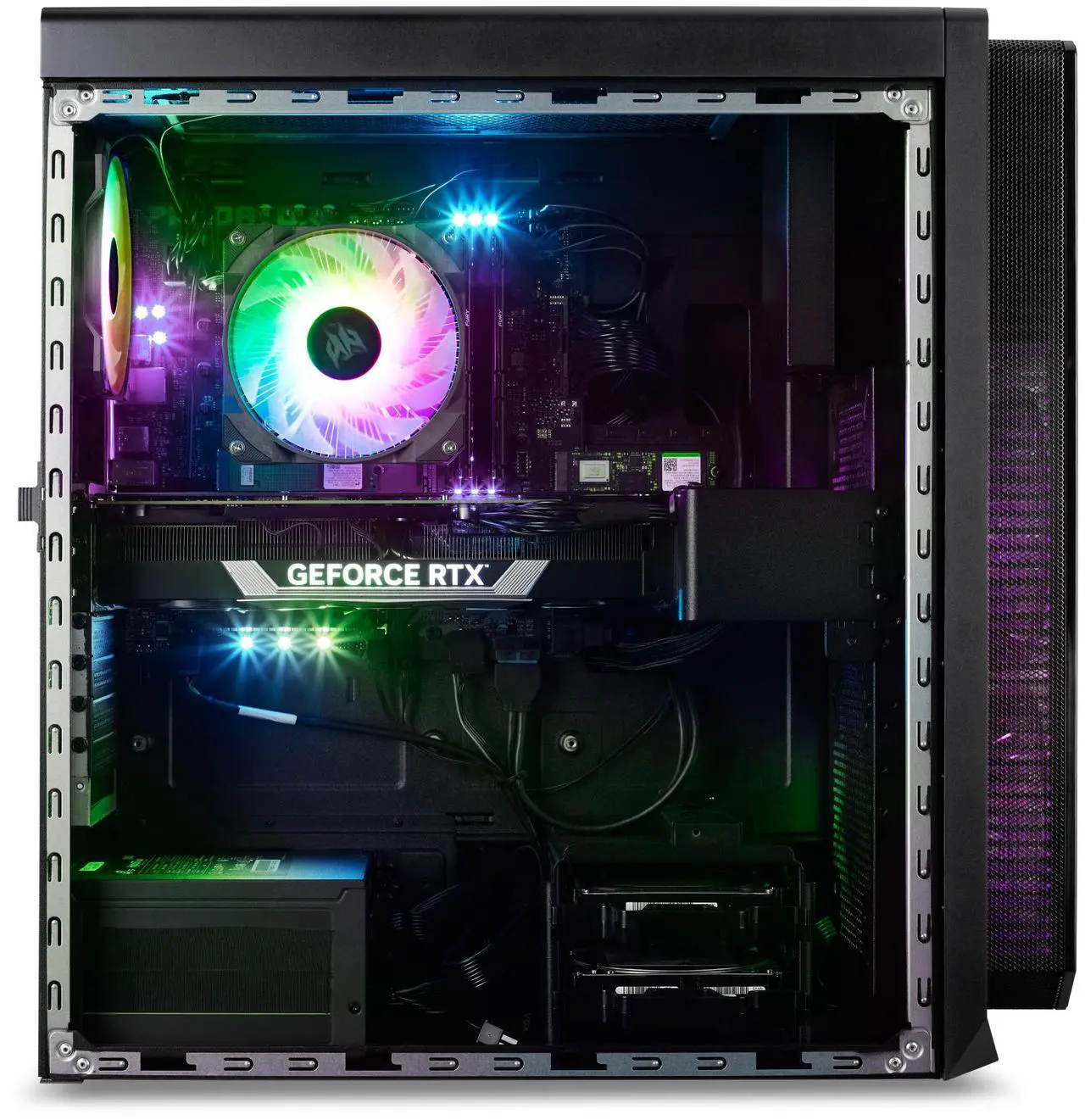 Alt view image 7 of 16 - Acer Gaming Desktop PC Predator Orion 5000 PO5-650-UR13 Intel Core i7-13700F 16GB DDR5 2TB HDD 1TB PCIe SSD GeForce RTX 4080 Windows 11 Home