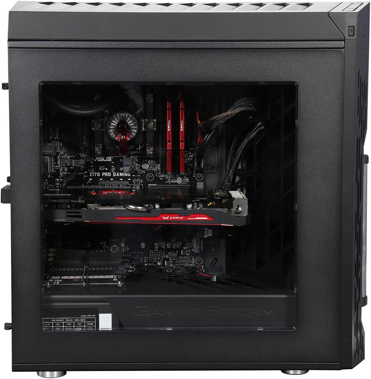 Alt view image 5 of 10 - ABS Helix Hellion Desktop PC Intel Core i7-6700K (4.0 GHz) 32 GB DDR4 480 GB SSD 3 TB HDD GeForce GTX 980 Ti 6 GB Windows 10 Home 64-Bit