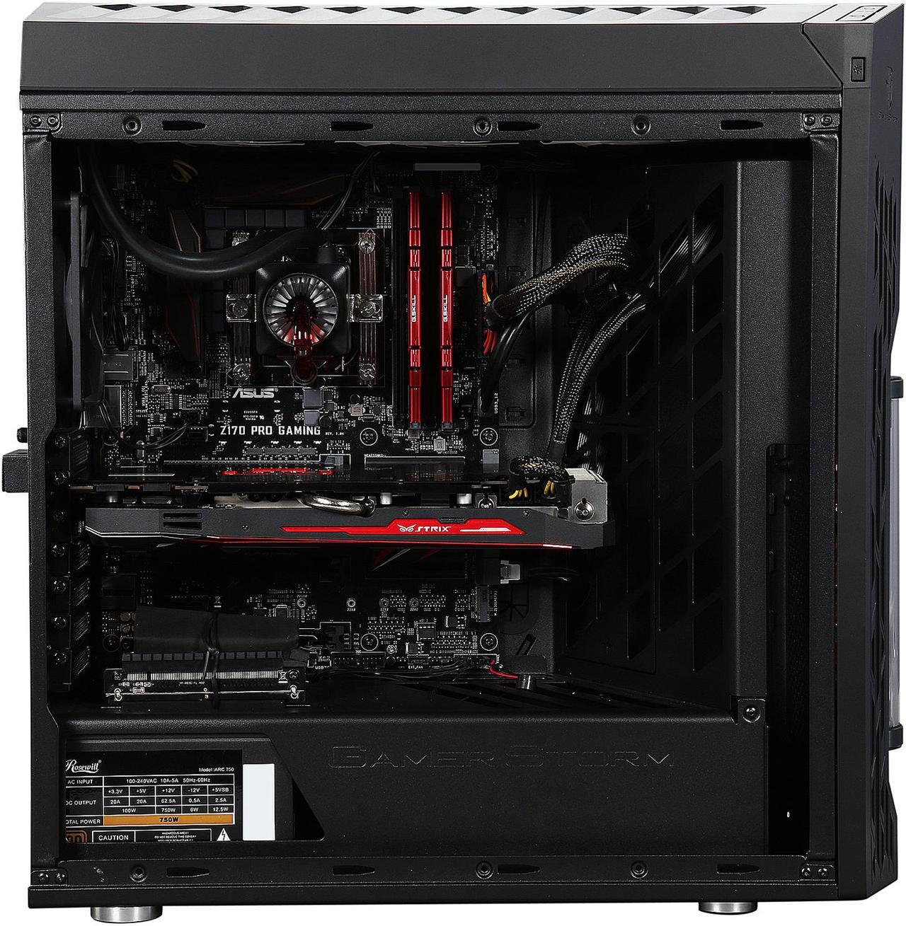Alt view image 7 of 10 - ABS Helix Hellion Desktop PC Intel Core i7-6700K (4.0 GHz) 32 GB DDR4 480 GB SSD 3 TB HDD GeForce GTX 980 Ti 6 GB Windows 10 Home 64-Bit