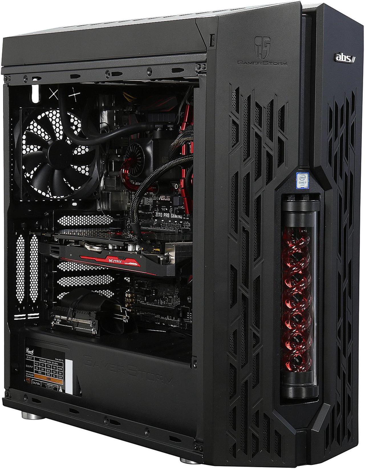 Alt view image 8 of 10 - ABS Helix Hellion Desktop PC Intel Core i7-6700K (4.0 GHz) 32 GB DDR4 480 GB SSD 3 TB HDD GeForce GTX 980 Ti 6 GB Windows 10 Home 64-Bit