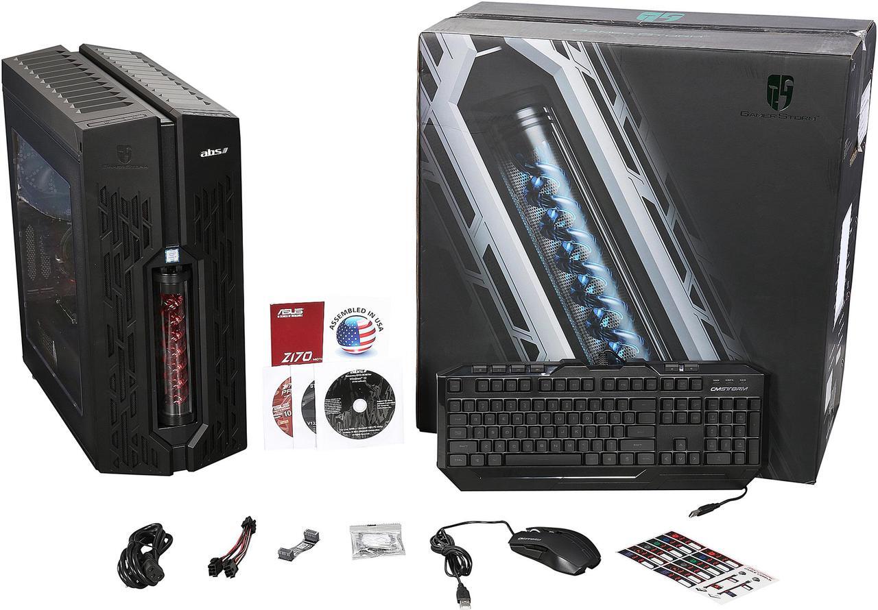 Alt view image 11 of 10 - ABS Helix Hellion Desktop PC Intel Core i7-6700K (4.0 GHz) 32 GB DDR4 480 GB SSD 3 TB HDD GeForce GTX 980 Ti 6 GB Windows 10 Home 64-Bit