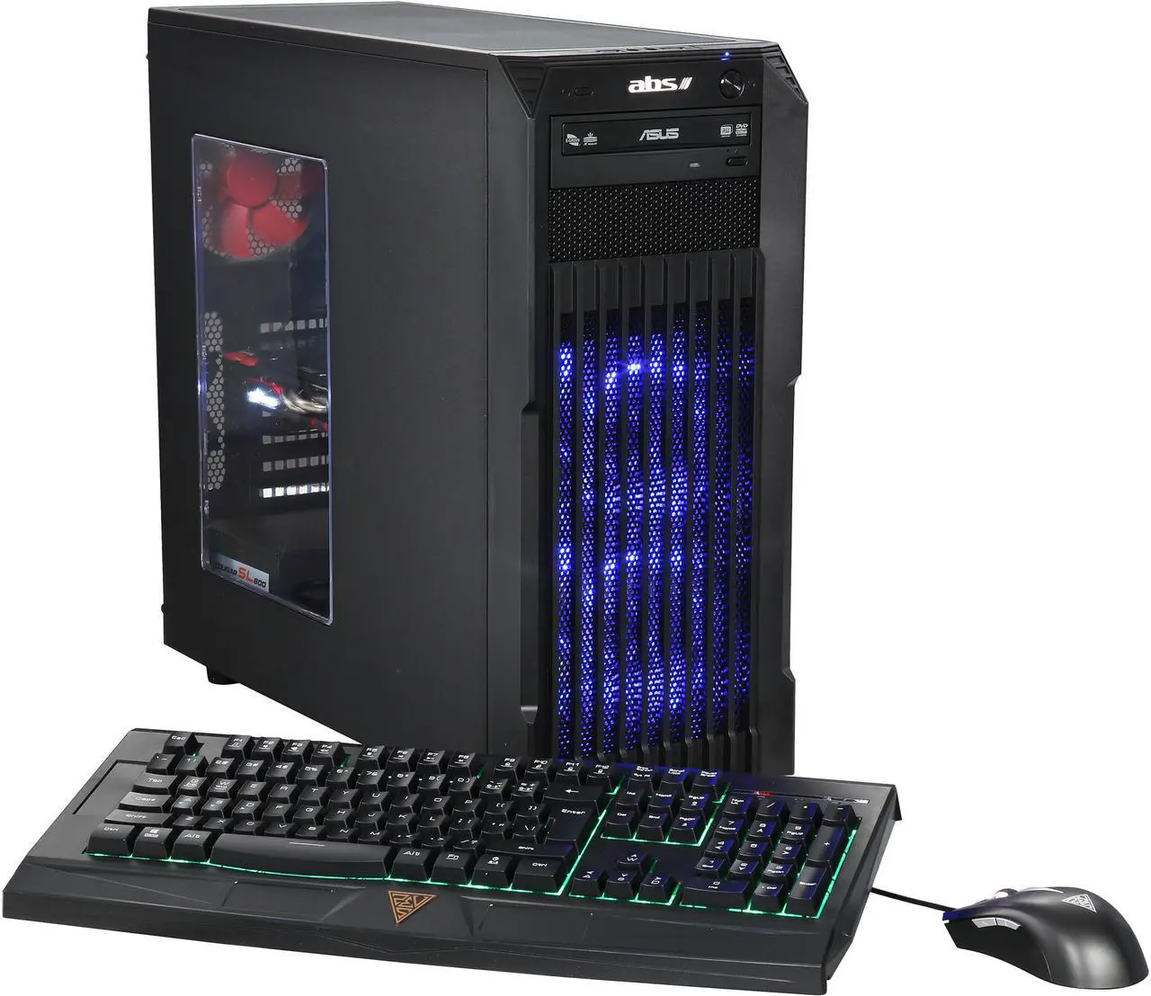 Main image of ABS Vortex Optimus ALI062 Gaming Desktop Intel Core i7 6th Gen 6700K (4.00 GHz) 32 GB DDR4 3 TB HDD 480 GB SSD Windows 10 Home 64-Bit