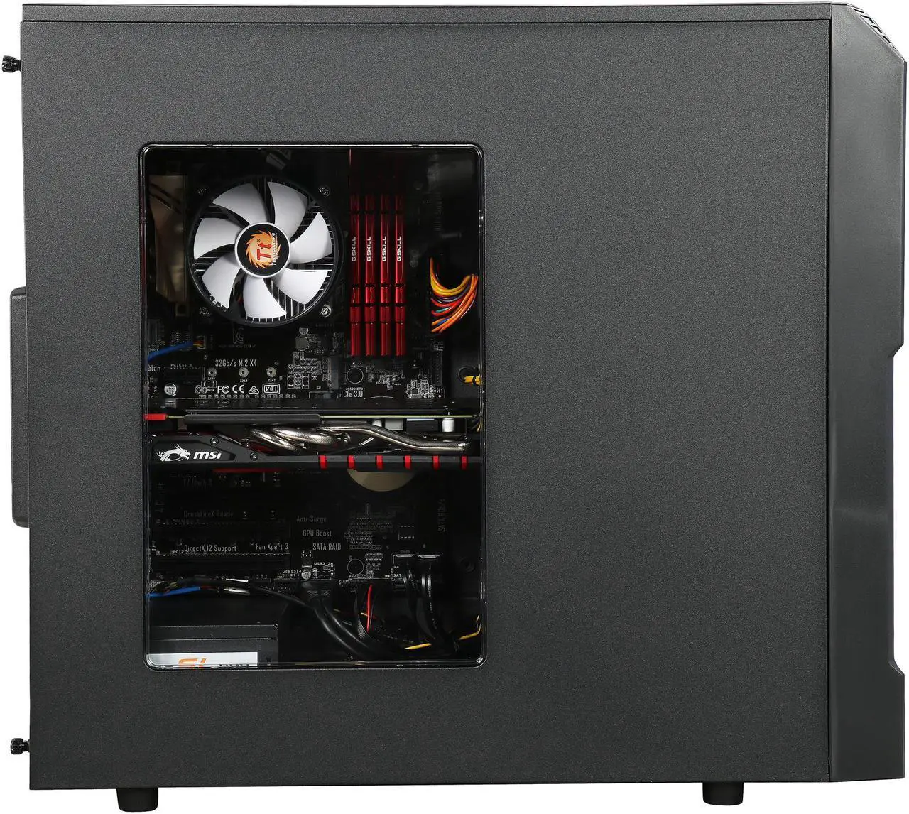 Alt view image 5 of 10 - ABS Vortex Optimus ALI062 Gaming Desktop Intel Core i7 6th Gen 6700K (4.00 GHz) 32 GB DDR4 3 TB HDD 480 GB SSD Windows 10 Home 64-Bit