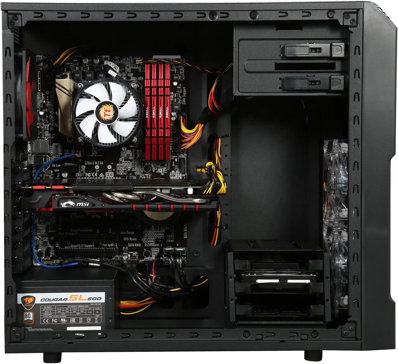 Alt view image 8 of 10 - ABS Vortex Optimus ALI062 Gaming Desktop Intel Core i7 6th Gen 6700K (4.00 GHz) 32 GB DDR4 3 TB HDD 480 GB SSD Windows 10 Home 64-Bit