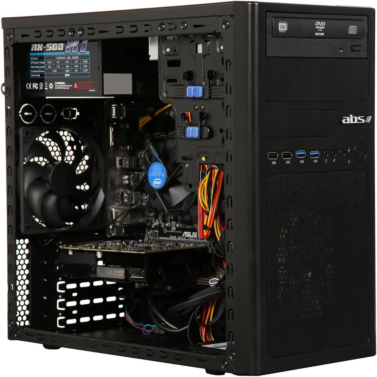 Alt view image 8 of 9 - ABS M-Box Intel i5-7400 (3.0 GHz) 8 GB DDR4 240 GB SSD NVIDIA GeForce GTX 1050 2 GB Windows 10 Home 64-Bit Gaming Desktop ALI170
