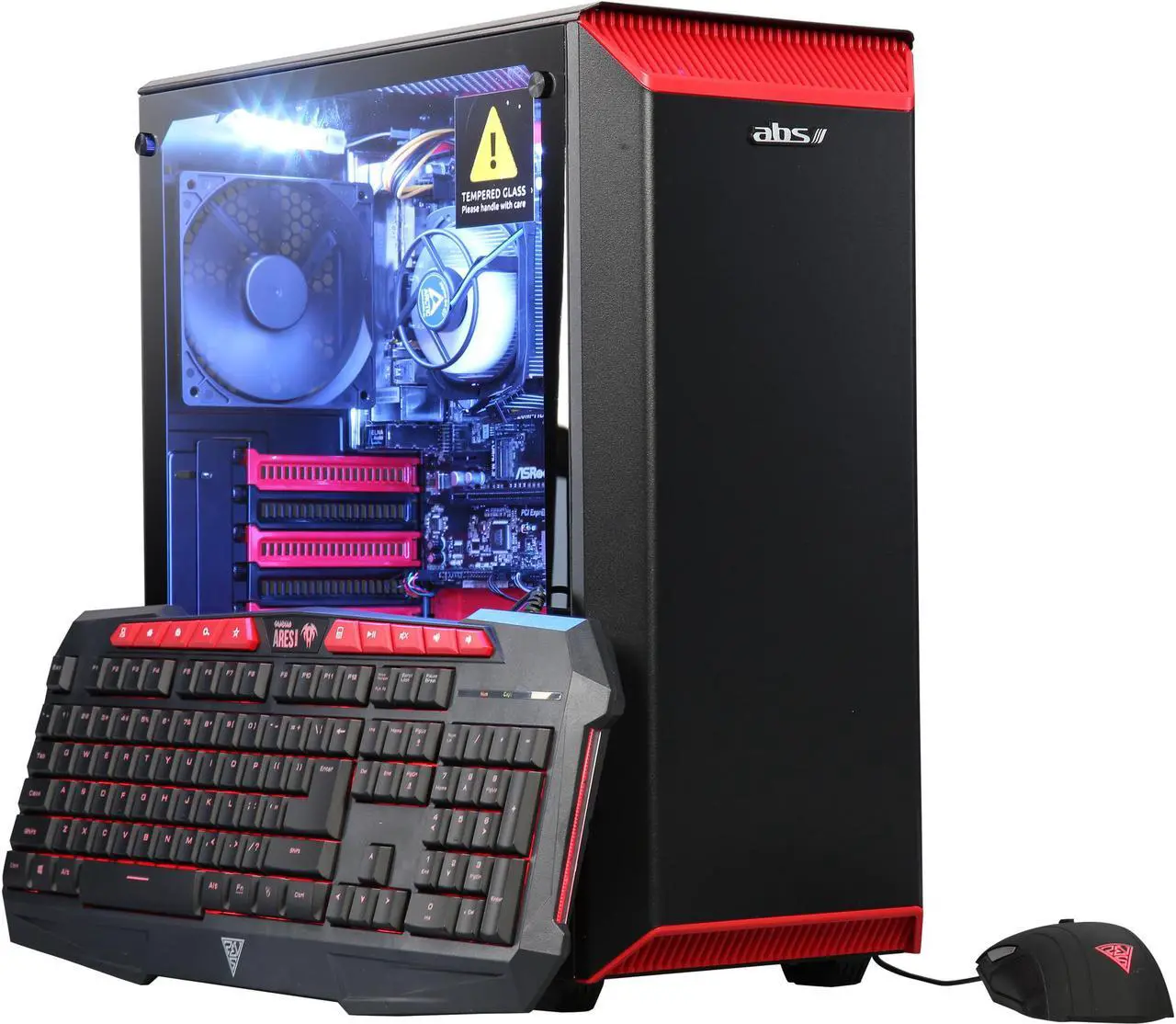 Alt view image 4 of 16 - ABS Eclipse Gaming Desktop PC AMD Ryzen 5 2400G (3.60 GHz) Radeon RX Vega 11 Graphics 8 GB DDR4 1 TB HDD Windows 10 Home 64-Bit ALA087