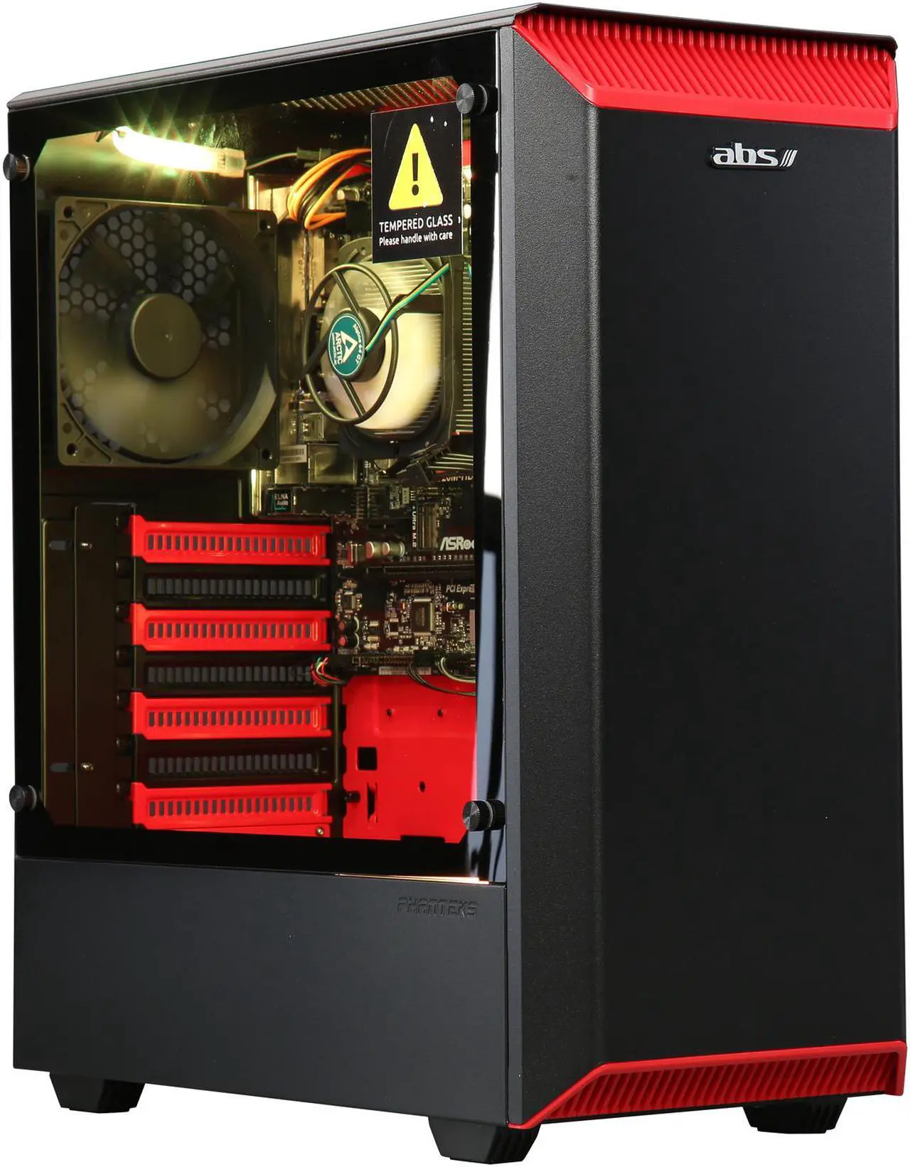 Alt view image 6 of 16 - ABS Eclipse Gaming Desktop PC AMD Ryzen 5 2400G (3.60 GHz) Radeon RX Vega 11 Graphics 8 GB DDR4 1 TB HDD Windows 10 Home 64-Bit ALA087