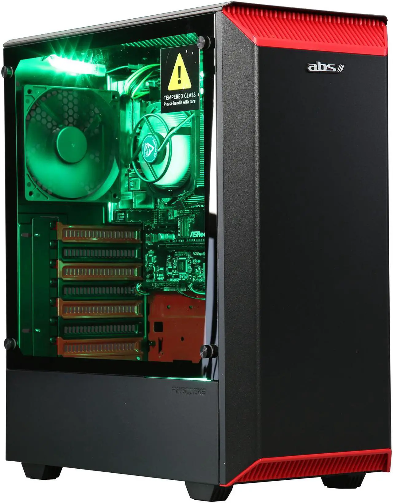 Alt view image 7 of 16 - ABS Eclipse Gaming Desktop PC AMD Ryzen 5 2400G (3.60 GHz) Radeon RX Vega 11 Graphics 8 GB DDR4 1 TB HDD Windows 10 Home 64-Bit ALA087
