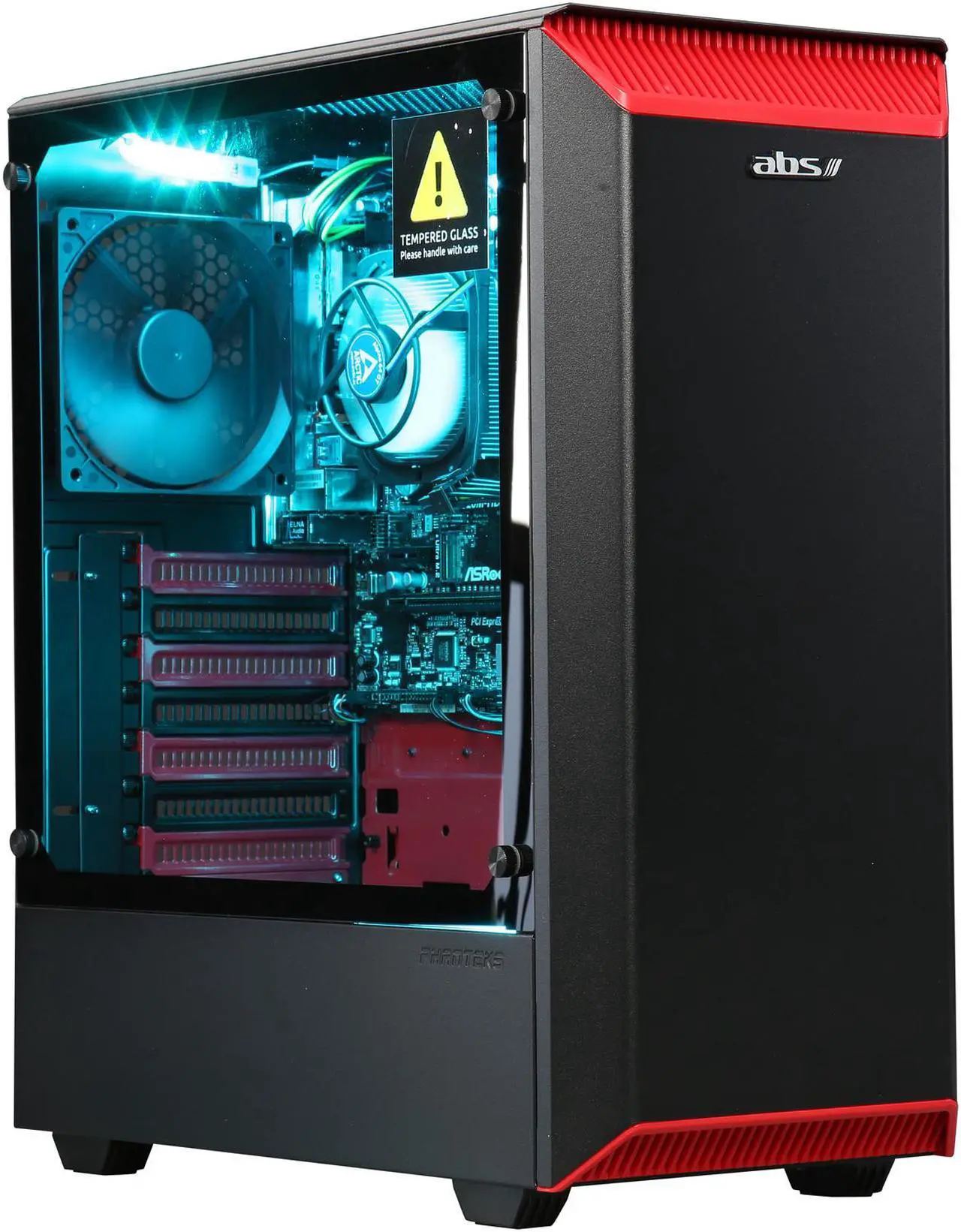 Alt view image 8 of 16 - ABS Eclipse Gaming Desktop PC AMD Ryzen 5 2400G (3.60 GHz) Radeon RX Vega 11 Graphics 8 GB DDR4 1 TB HDD Windows 10 Home 64-Bit ALA087