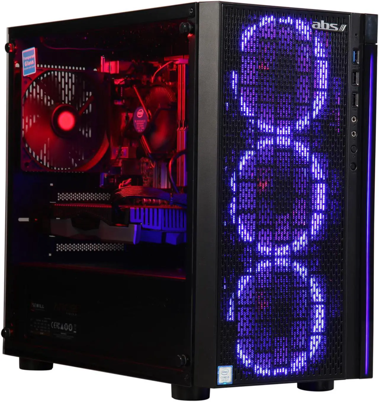 Alt view image 3 of 12 - ABS Rogue - Intel i5-9400F - GeForce RTX 2060 - 8GB DDR4 - 240GB SSD - 1TB HDD - Gaming Desktop PC