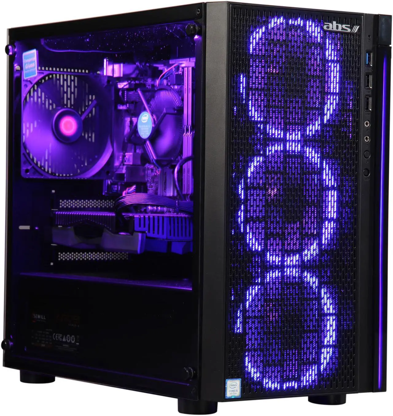 Alt view image 8 of 12 - ABS Rogue - Intel i5-9400F - GeForce RTX 2060 - 8GB DDR4 - 240GB SSD - 1TB HDD - Gaming Desktop PC