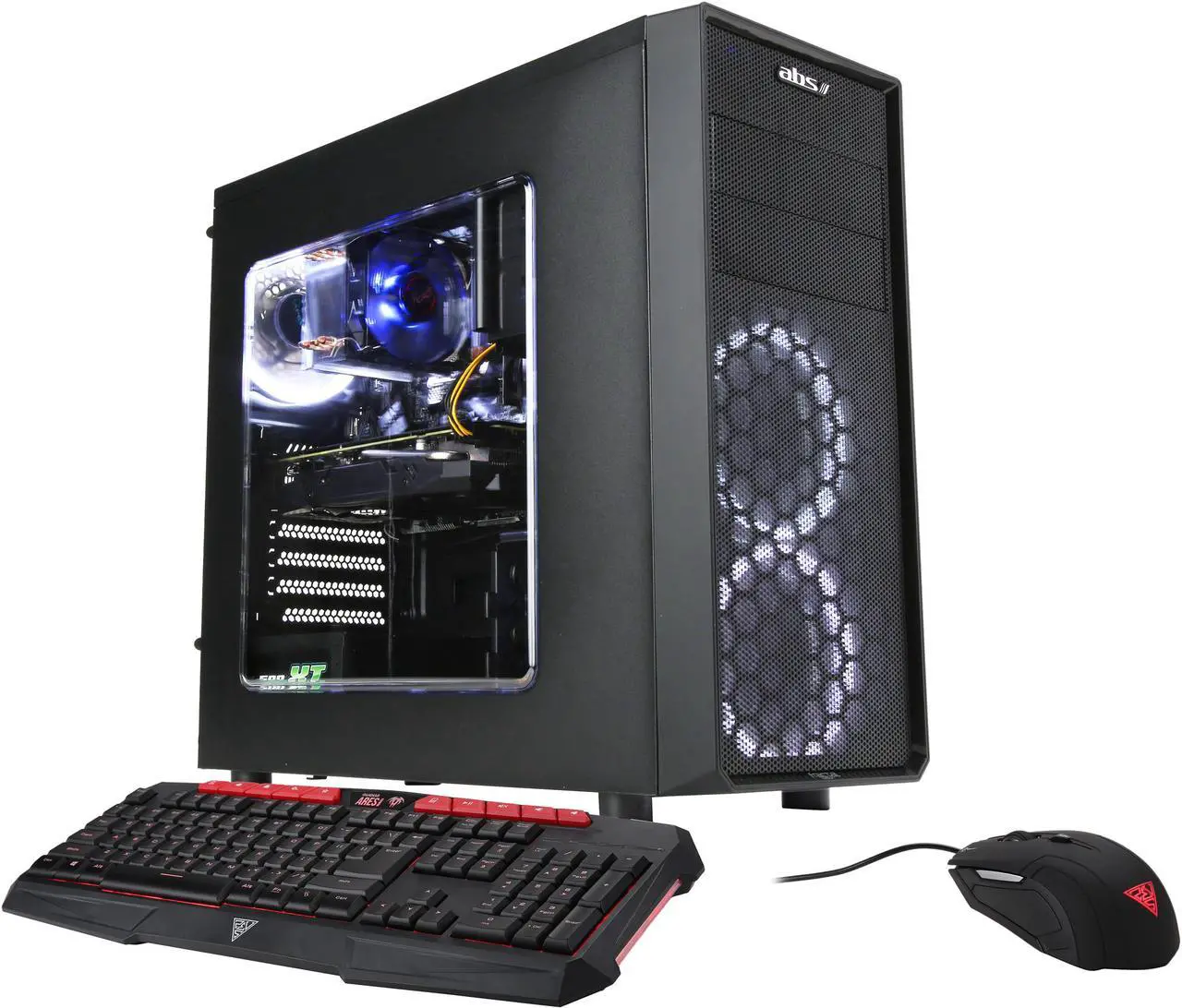 Alt view image 2 of 9 - ABS Focus - RYZEN 5 2600 - Radeon RX 580 8GB - 8GB DDR4 - 512GB SSD - Gaming Desktop PC