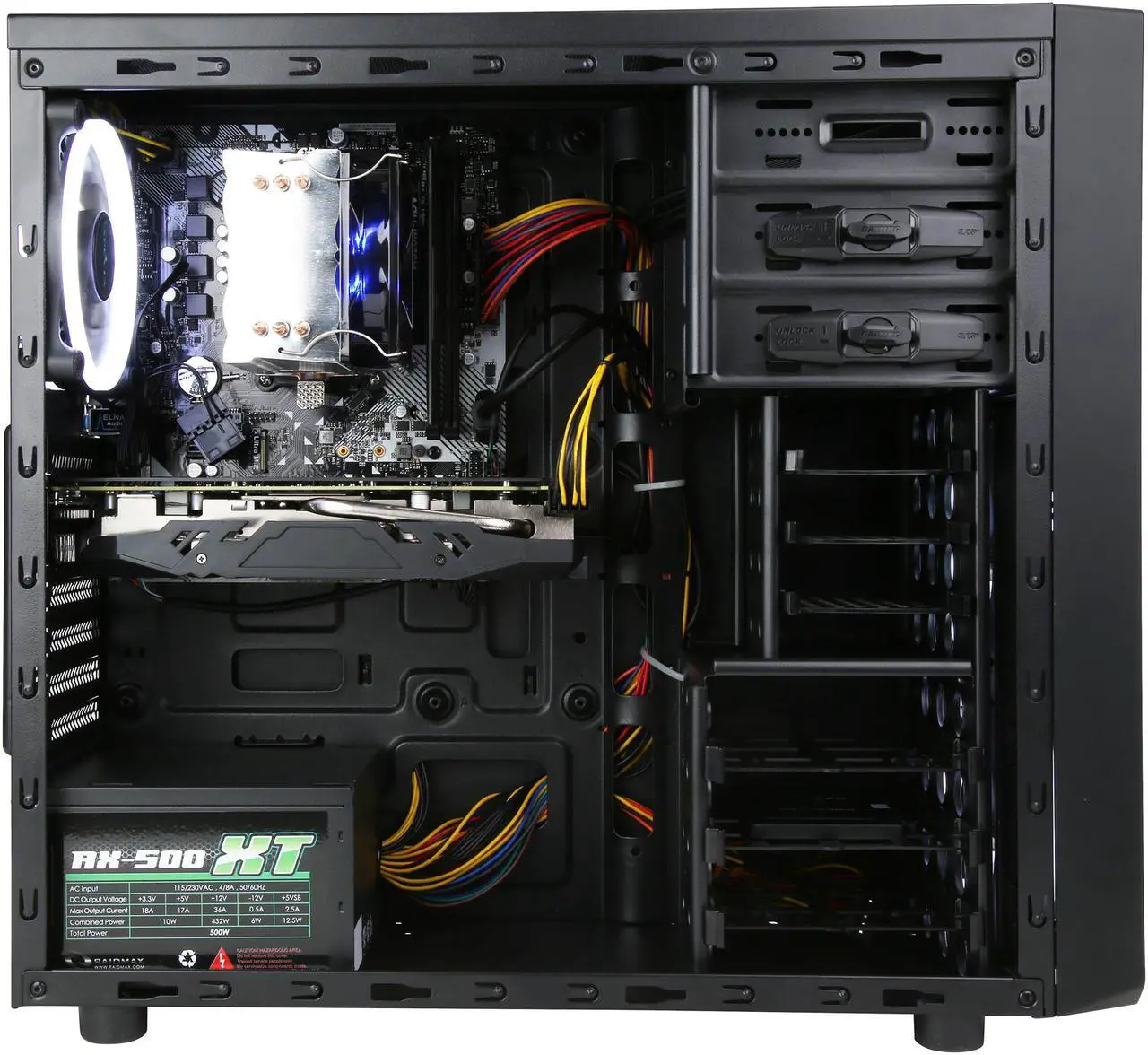 Alt view image 4 of 9 - ABS Focus - RYZEN 5 2600 - Radeon RX 580 8GB - 8GB DDR4 - 512GB SSD - Gaming Desktop PC