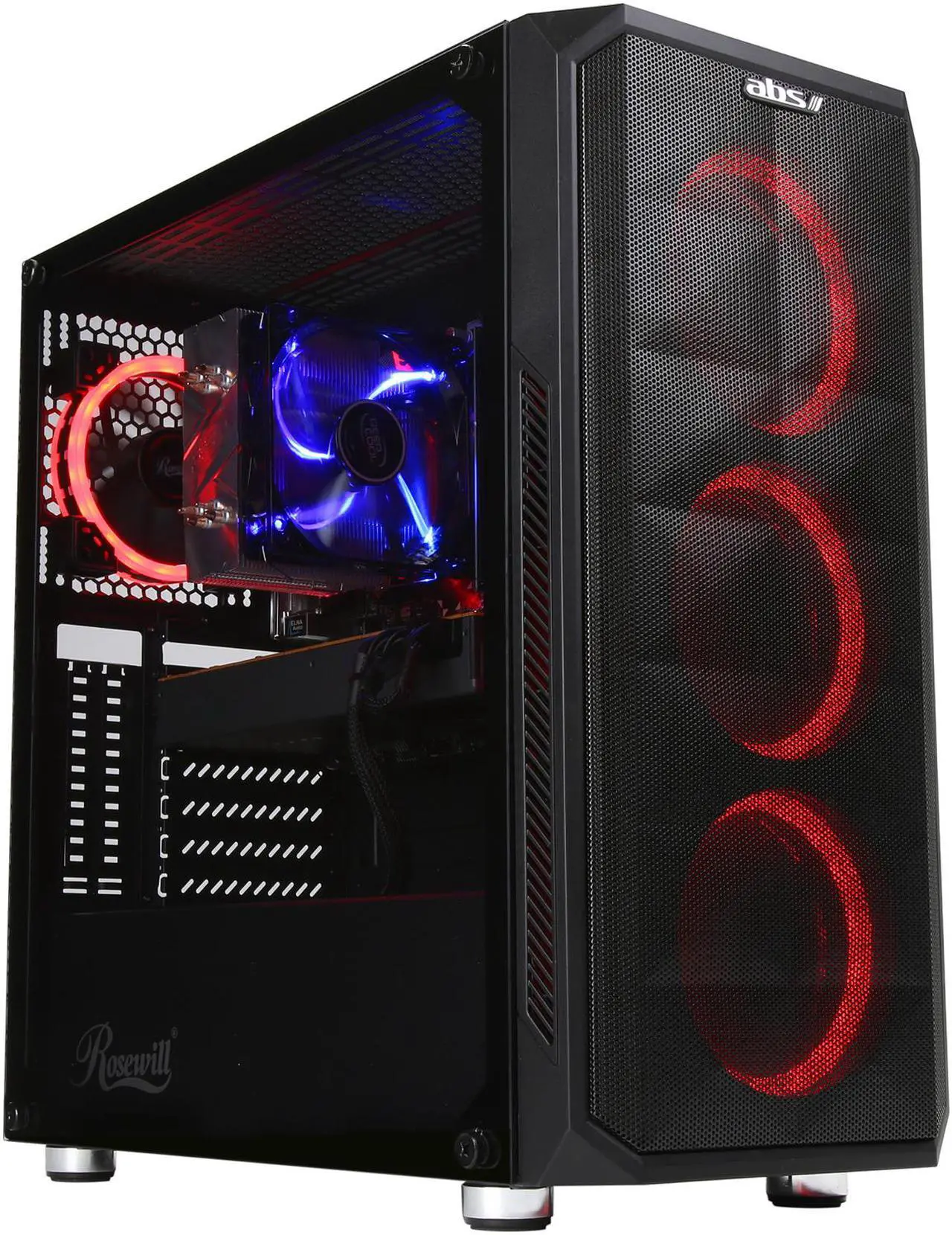 Alt view image 3 of 12 - ABS Mage M - Ryzen 7 3700X - Radeon RX 5700 - 16GB DDR4 3000MHz - 1TB SSD - Gaming Desktop PC
