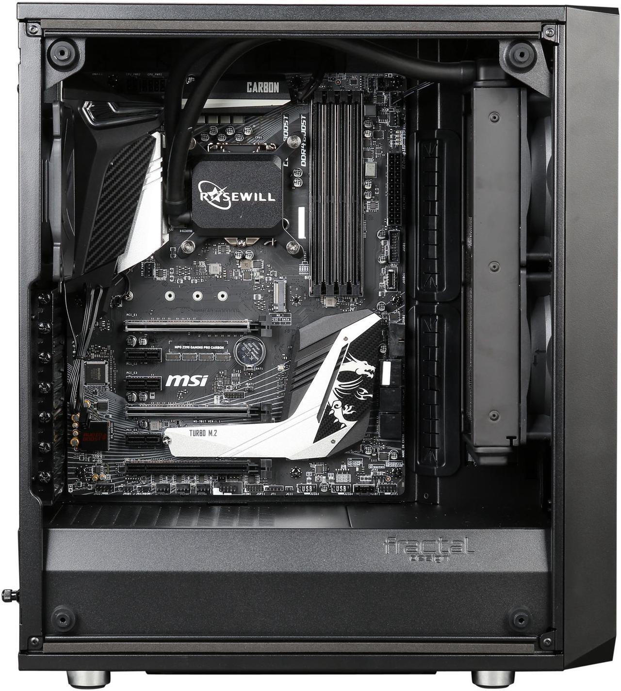 Alt view image 7 of 10 - ABS Forge - Intel i7-9700K - Liquid Cooler (240mm) - MSI Z390 GAMING PRO CARBON - Fractal Design Meshify C Case - DIY Barebone Gaming Desktop System