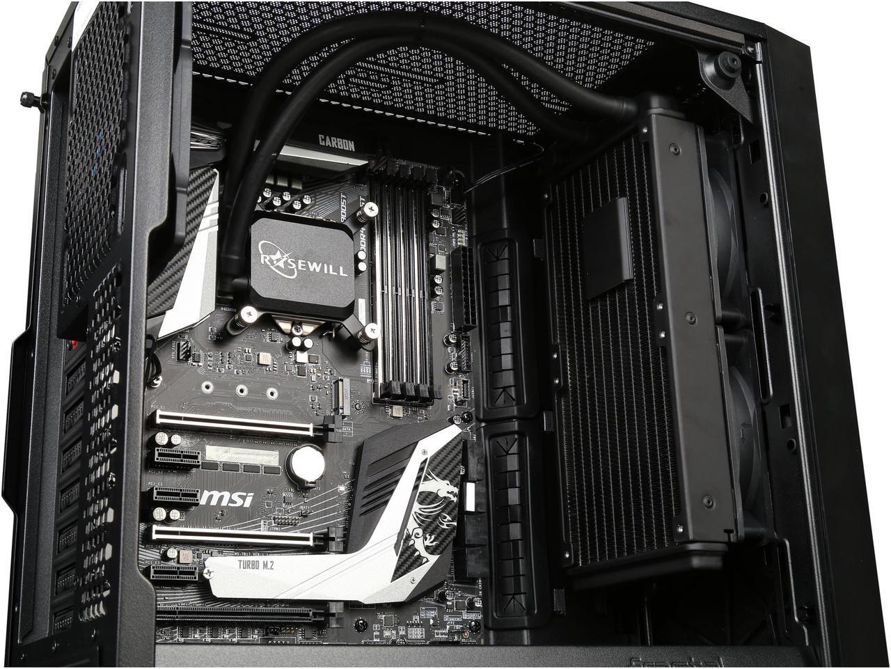 Alt view image 8 of 10 - ABS Forge - Intel i7-9700K - Liquid Cooler (240mm) - MSI Z390 GAMING PRO CARBON - Fractal Design Meshify C Case - DIY Barebone Gaming Desktop System