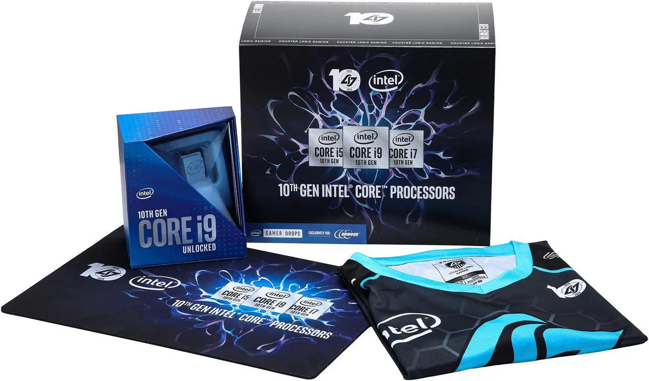 Alt view image 2 of 4 - Intel CLG i9 Gamer Drop Bundle (Intel i9-10900K + CLG Jersey & Mousepad)