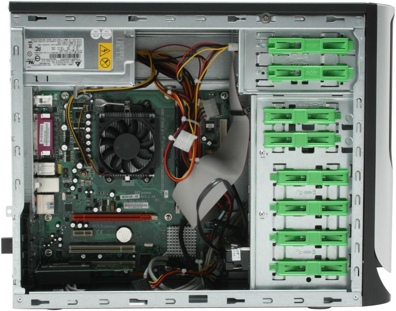 Alt view image 9 of 19 - Acer Desktop PC Aspire AST180-EA352B 3500+(2.20 GHz) 512MB DDR2 160GB HDD NVIDIA GeForce 6100 Windows Vista Home Basic