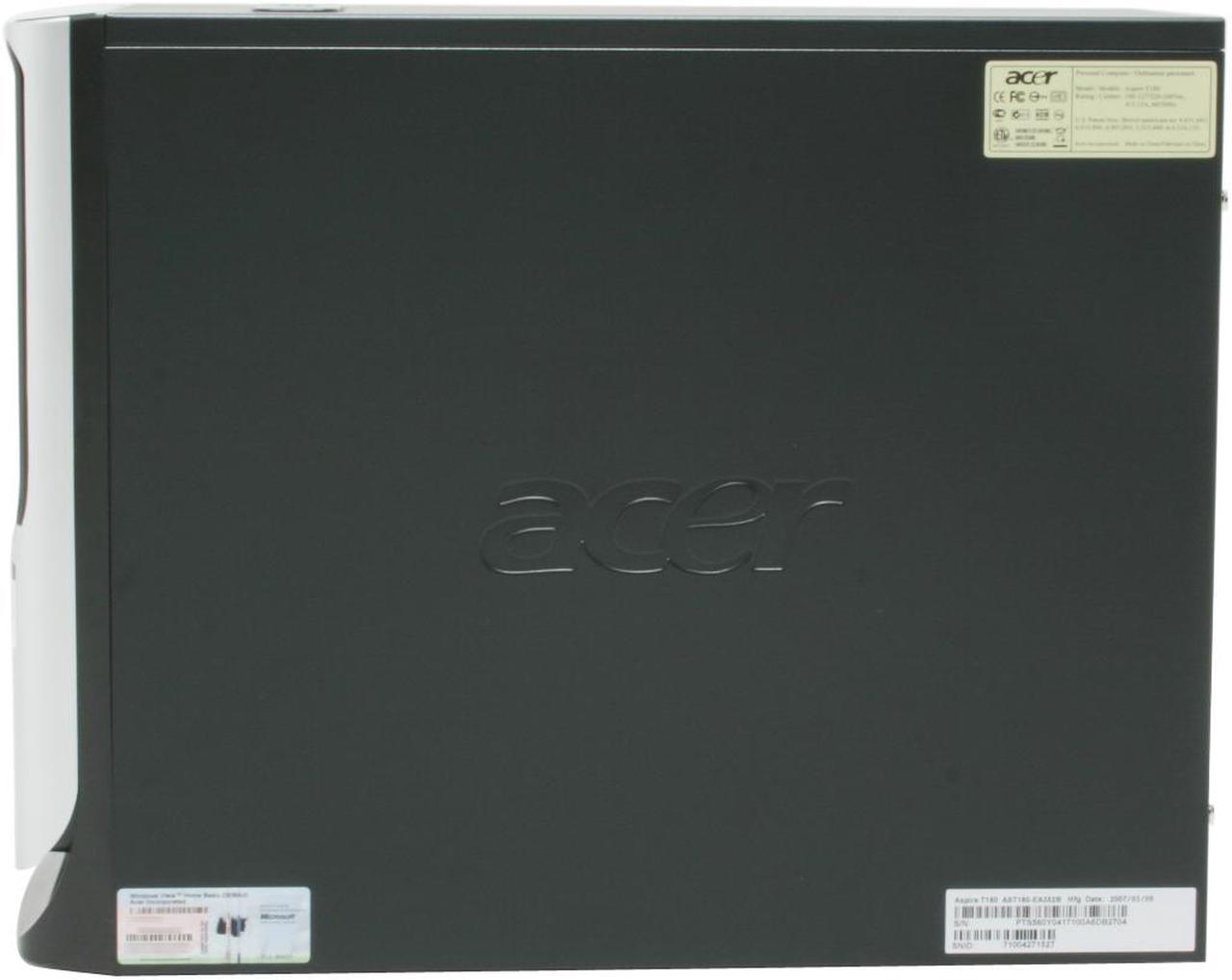 Alt view image 7 of 19 - Acer Desktop PC Aspire AST180-EA352B 3500+(2.20 GHz) 512MB DDR2 160GB HDD NVIDIA GeForce 6100 Windows Vista Home Basic