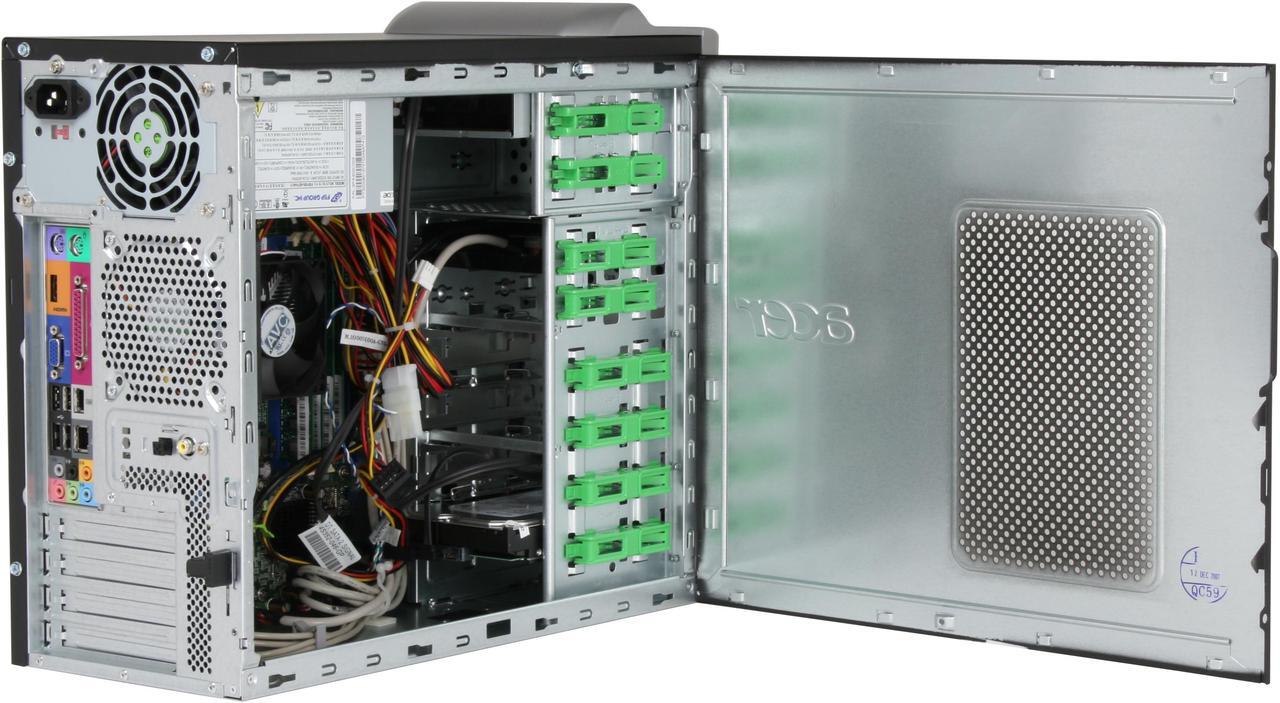 Alt view image 7 of 14 - Acer Desktop PC Aspire AM5100-EF9500A AMD Phenom X4 9500 3GB DDR2 500GB HDD ATI Radeon X1250 IGP Windows Vista Home Premium