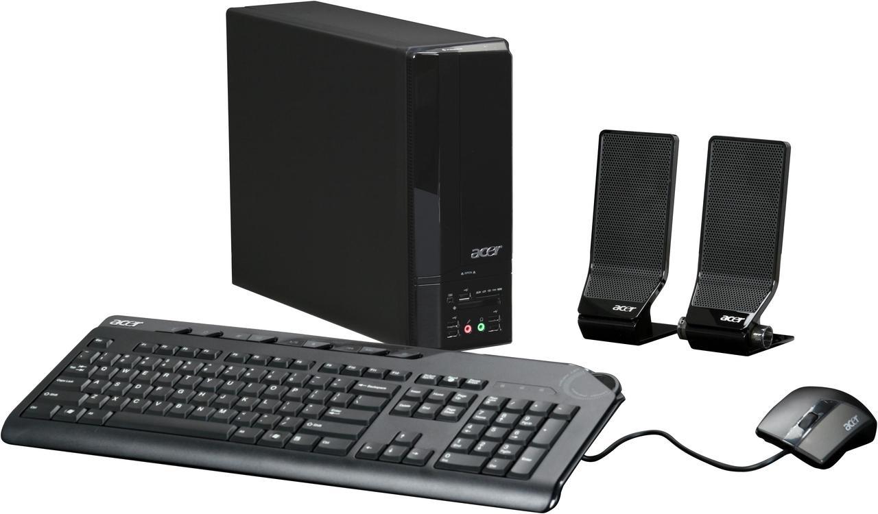 Acer Desktop PC Aspire AX1700-U3700A Intel Pentium E2220 4GB DDR2 640GB HDD NVIDIA GeForce G100 Windows Vista Home Premium 64-bit