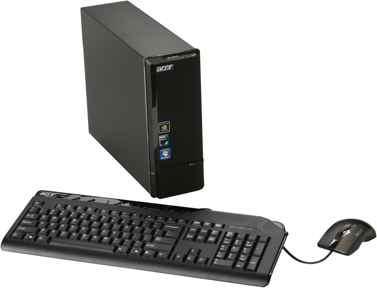 Acer Desktop Pc Aspire Ax1301 U9052 Amd Athlon Ii X2 215 4gb Ddr2 750gb