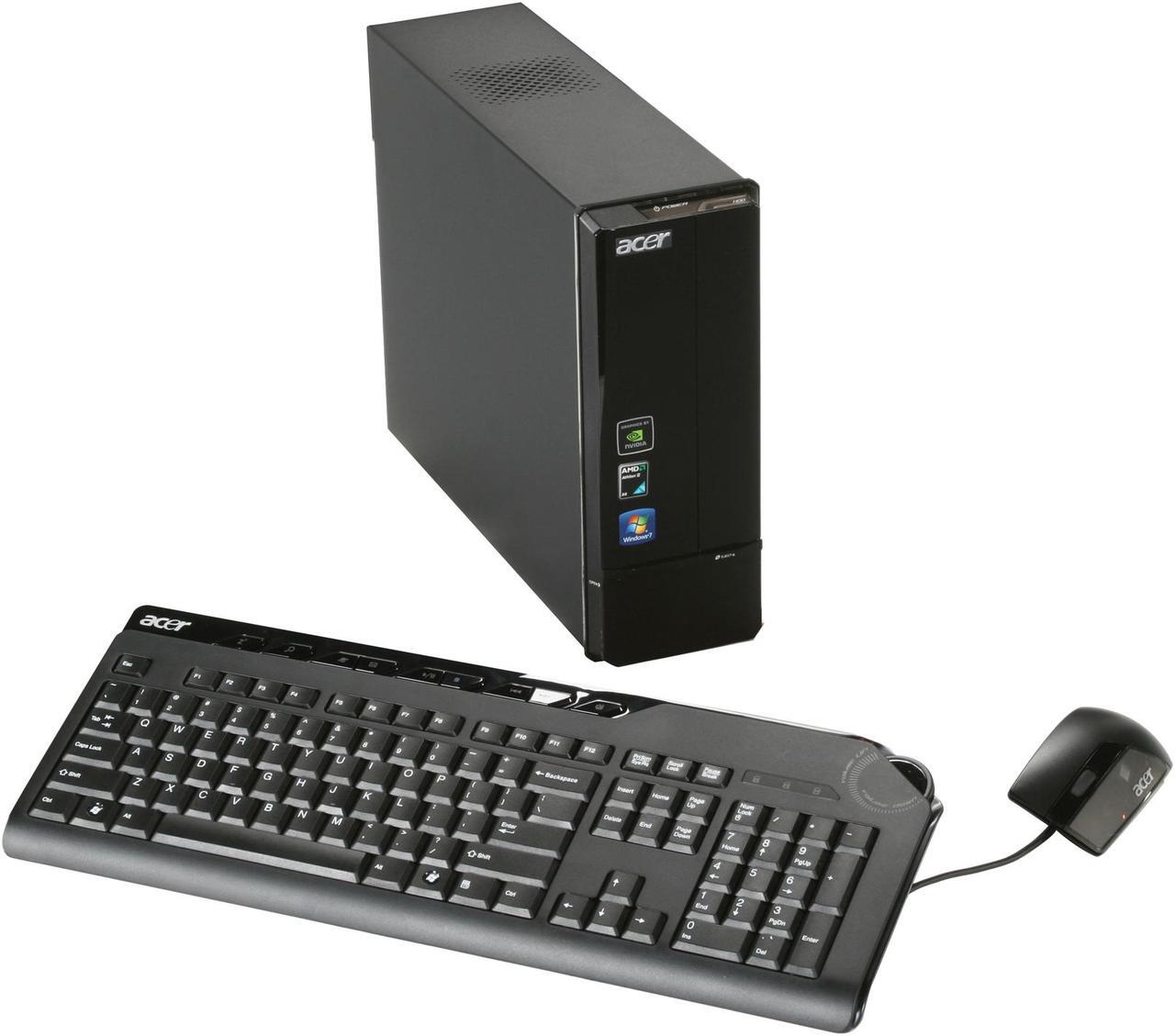 Main image of Acer Desktop PC Aspire AX3300-U1322 AMD Athlon II X4 620 4GB DDR3 1TB HDD NVIDIA GeForce 9200 Windows 7 Home Premium 64-bit