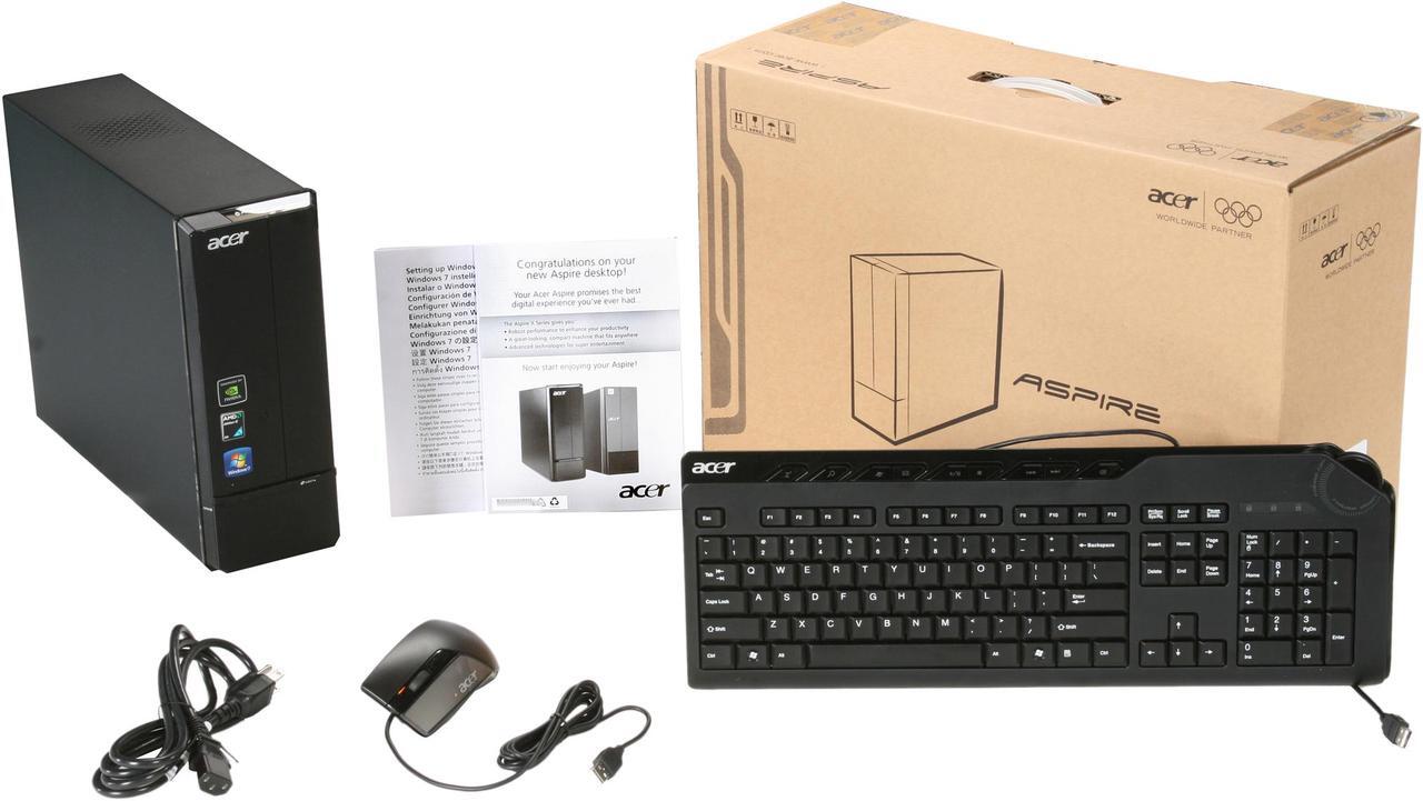Alt view image 9 of 9 - Acer Desktop PC Aspire AX3300-U1322 AMD Athlon II X4 620 4GB DDR3 1TB HDD NVIDIA GeForce 9200 Windows 7 Home Premium 64-bit