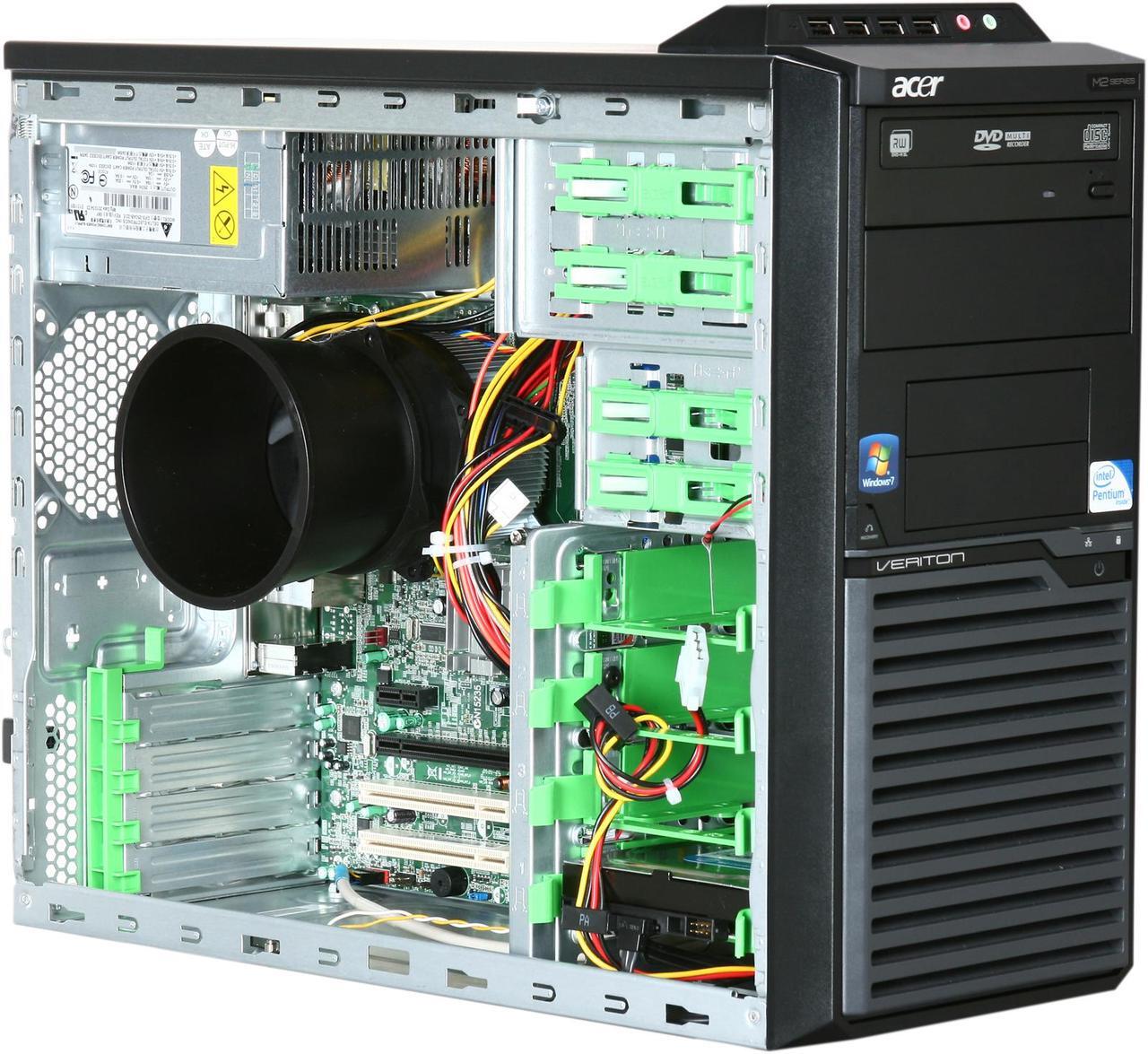 Alt view image 6 of 8 - Acer Desktop PC Veriton VM275-UD5500C Intel Pentium E5500 2GB DDR3 320GB HDD Intel GMA X4500 Windows 7 Professional 32-bit (including a downgrade right to Windows XP Professional)