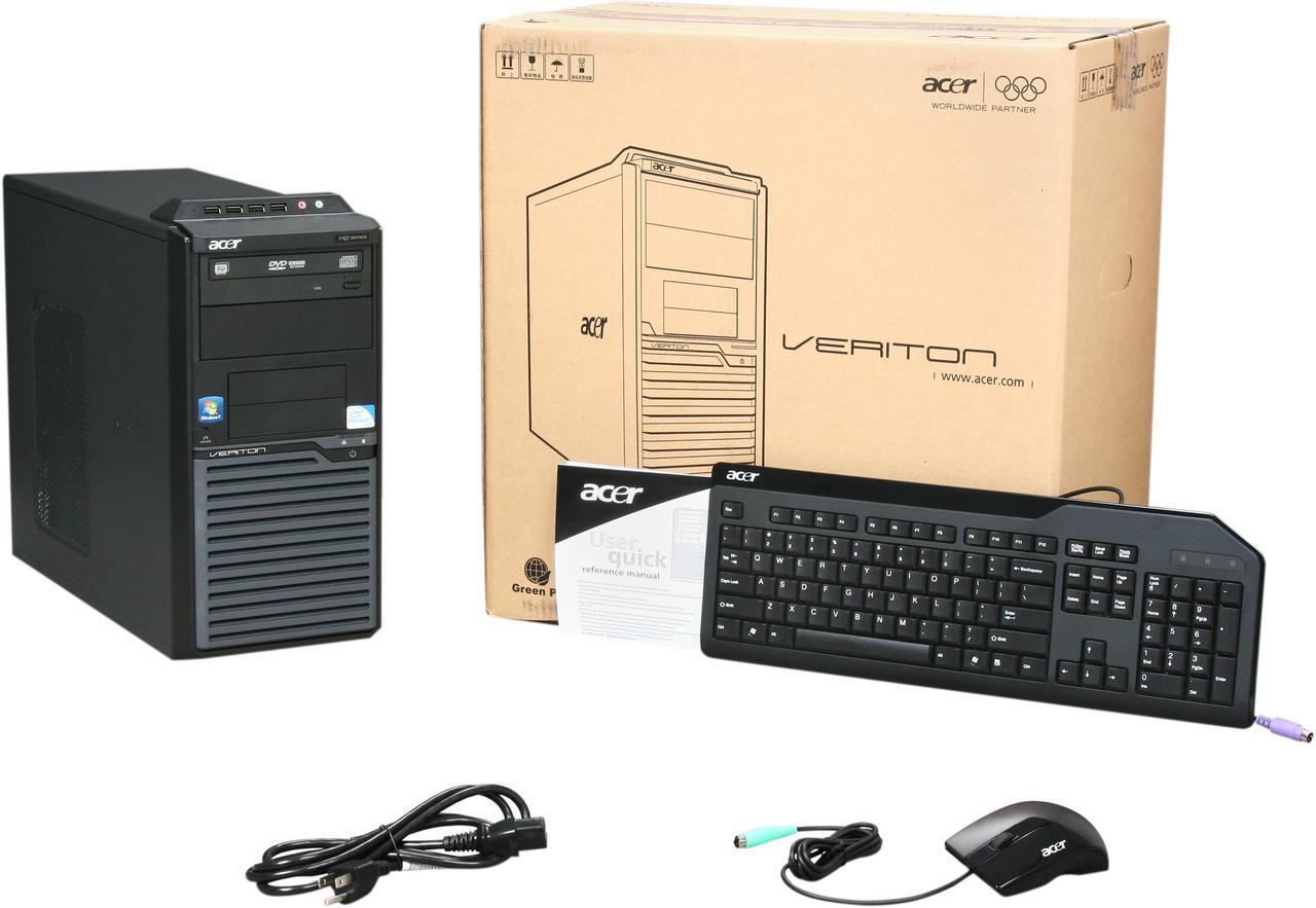 Alt view image 8 of 8 - Acer Desktop PC Veriton VM275-UD5500C Intel Pentium E5500 2GB DDR3 320GB HDD Intel GMA X4500 Windows 7 Professional 32-bit (including a downgrade right to Windows XP Professional)
