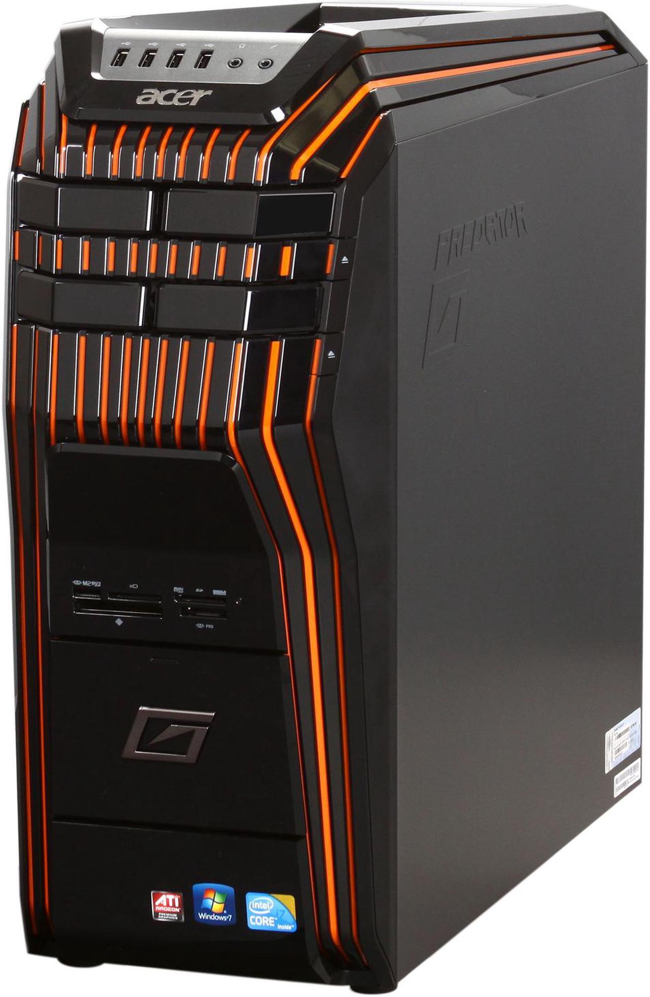 Alt view image 3 of 9 - Acer Desktop PC Aspire Predator AG5900-U3092 Intel Core i7-870 8GB DDR3 1.5TB HDD ATI Radeon HD 5850 Windows 7 Home Premium 64-bit