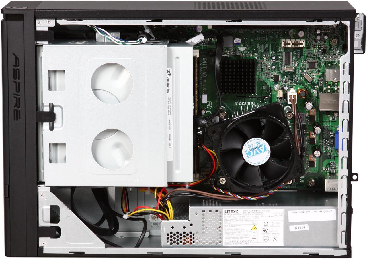 Alt view image 6 of 9 - Acer Desktop PC Aspire AX1920-UR20P (PT.SG8P2.001) Intel Pentium E6700 4GB DDR3 1TB HDD Intel GMA X4500HD Windows 7 Home Premium 64-bit