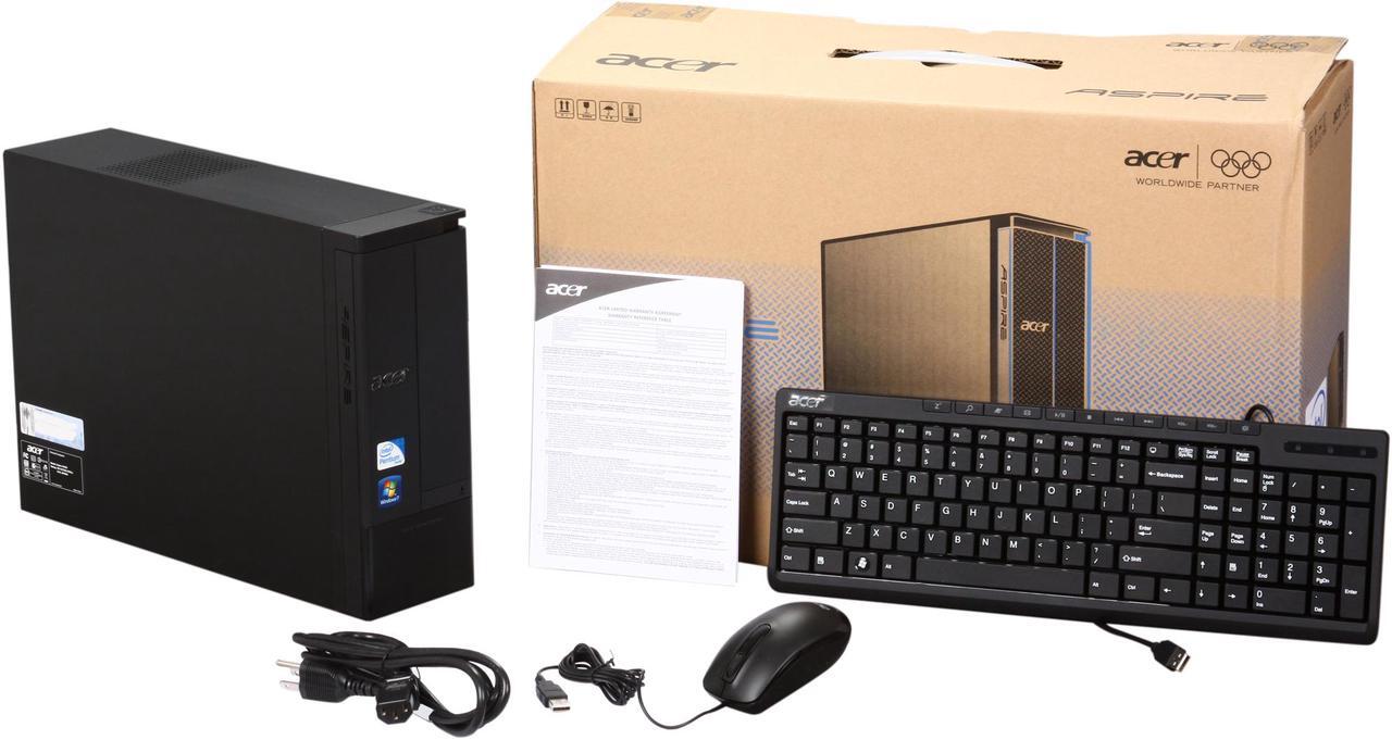 Alt view image 9 of 9 - Acer Desktop PC Aspire AX1920-UR20P (PT.SG8P2.001) Intel Pentium E6700 4GB DDR3 1TB HDD Intel GMA X4500HD Windows 7 Home Premium 64-bit