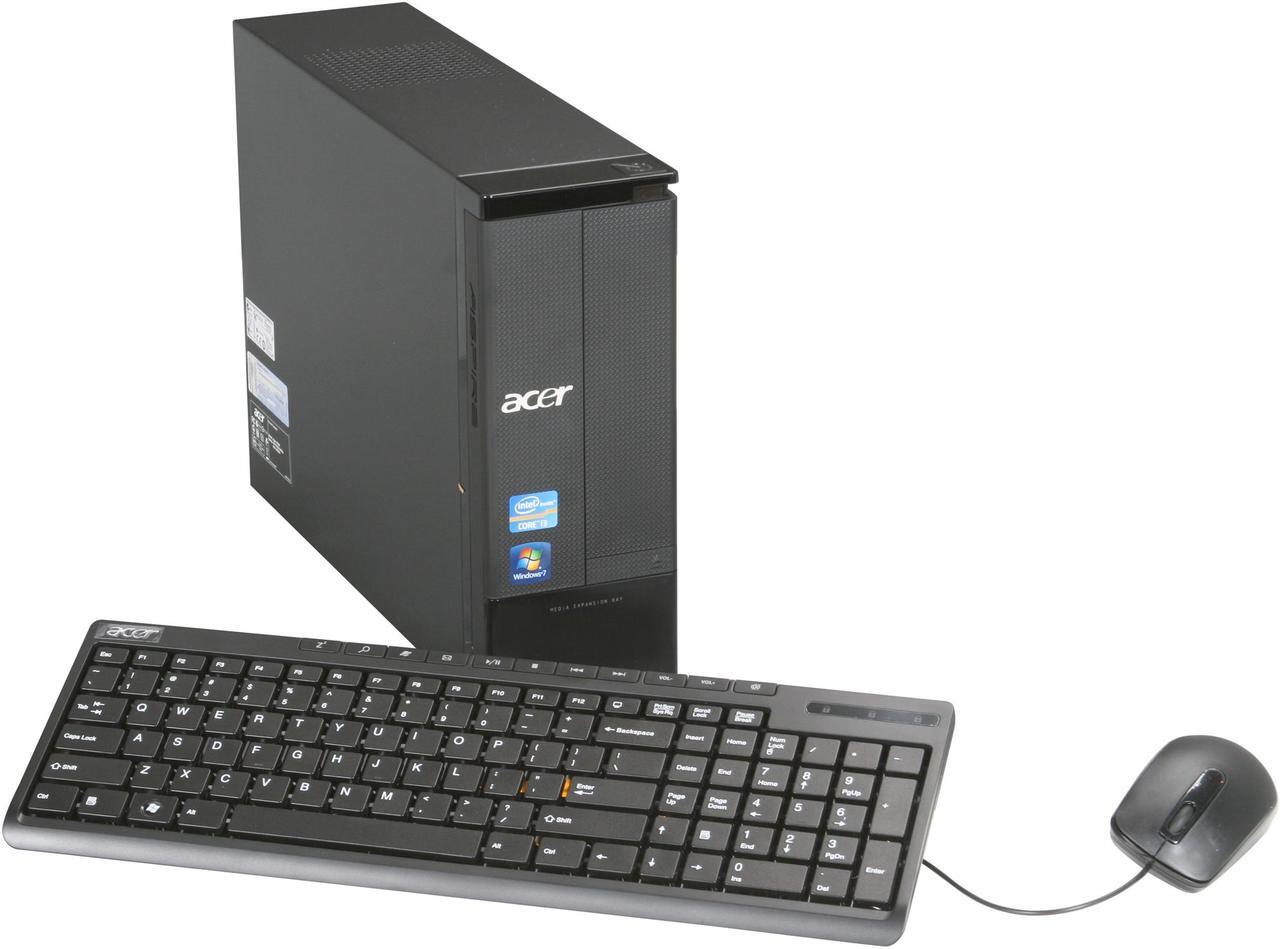 Main image of Acer Desktop PC Aspire AX3960-U4102 (PT.SFF02.027) Intel Core i3-2100 4GB DDR3 1TB HDD Intel HD Graphics 2000 Windows 7 Home Premium 64-bit
