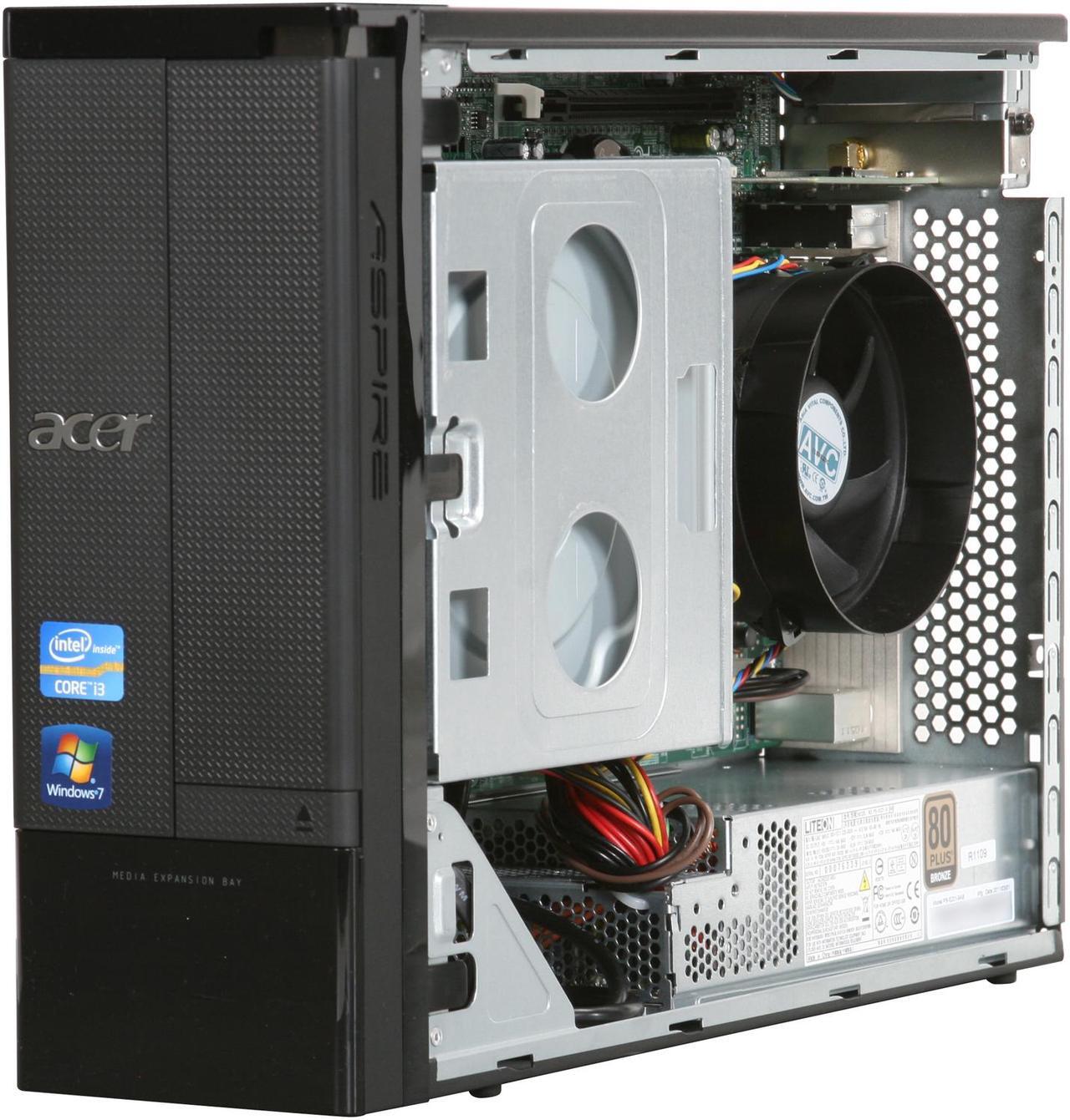 Alt view image 7 of 9 - Acer Desktop PC Aspire AX3960-U4102 (PT.SFF02.027) Intel Core i3-2100 4GB DDR3 1TB HDD Intel HD Graphics 2000 Windows 7 Home Premium 64-bit