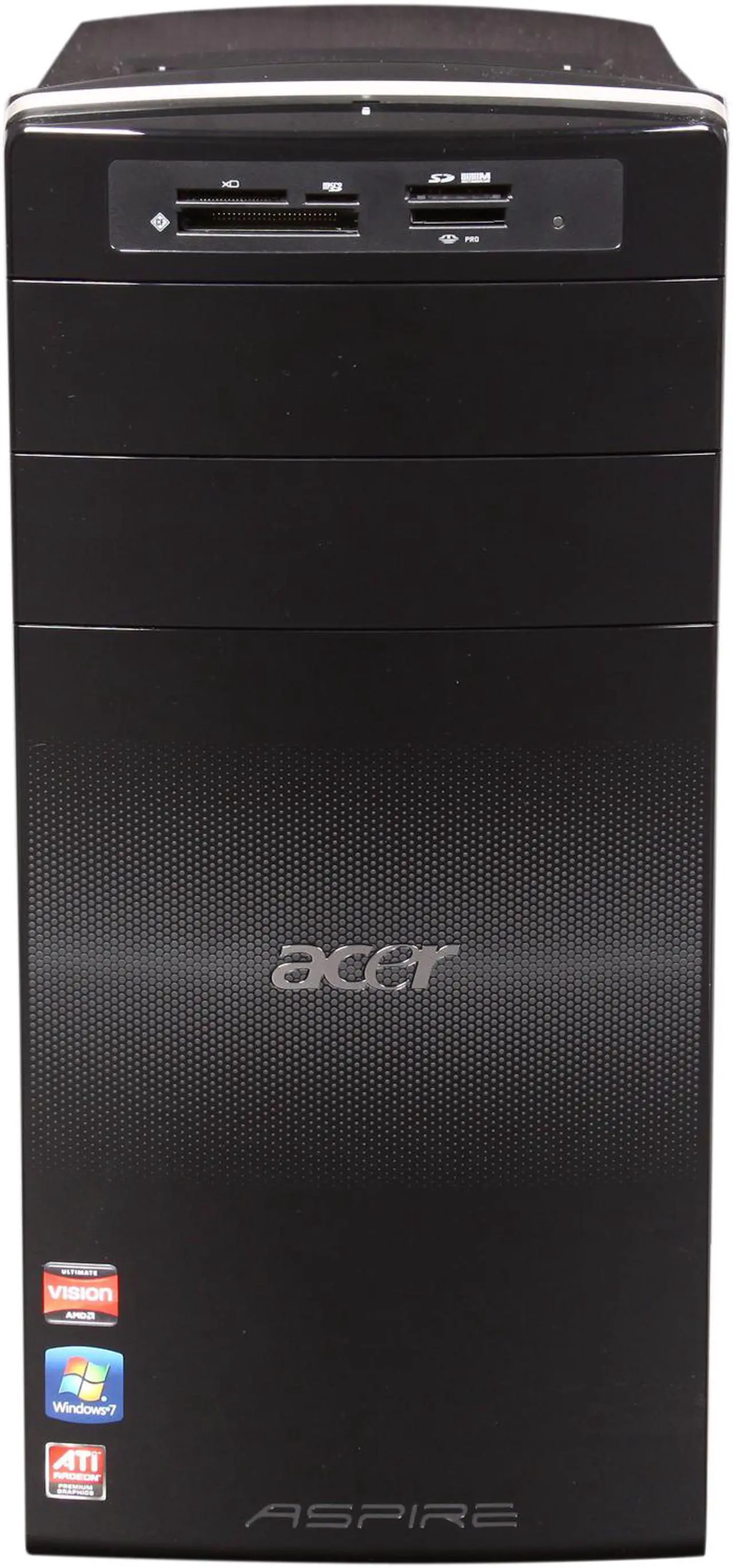 Alt view image 2 of 10 - Acer Desktop PC Aspire AM3410-UR22P (PT.SGDP2.004) AMD Phenom II X4 840T 4GB DDR3 1TB HDD AMD Radeon HD 6450 1GB Windows 7 Home Premium 64-bit
