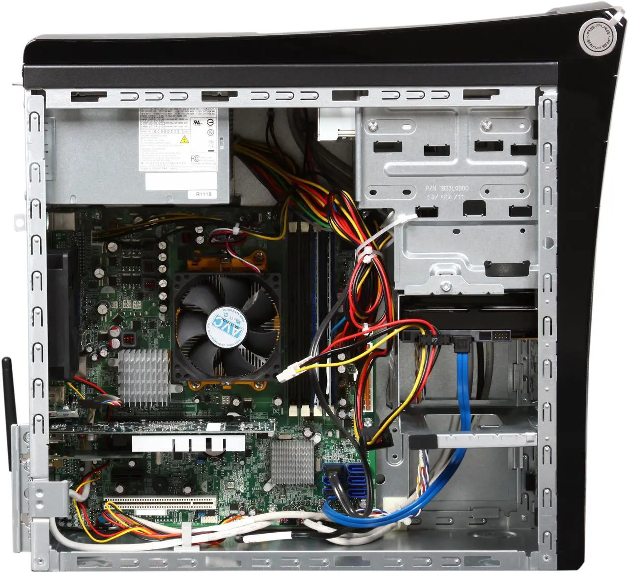 Alt view image 6 of 10 - Acer Desktop PC Aspire AM3410-UR22P (PT.SGDP2.004) AMD Phenom II X4 840T 4GB DDR3 1TB HDD AMD Radeon HD 6450 1GB Windows 7 Home Premium 64-bit