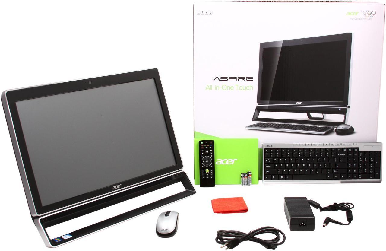 Alt view image 9 of 9 - Acer All-in-One PC AZ5771-UR30P (PW.SHMP2.001) Intel Pentium G620 4GB DDR3 1TB HDD 23" Touchscreen Windows 7 Home Premium 64-Bit