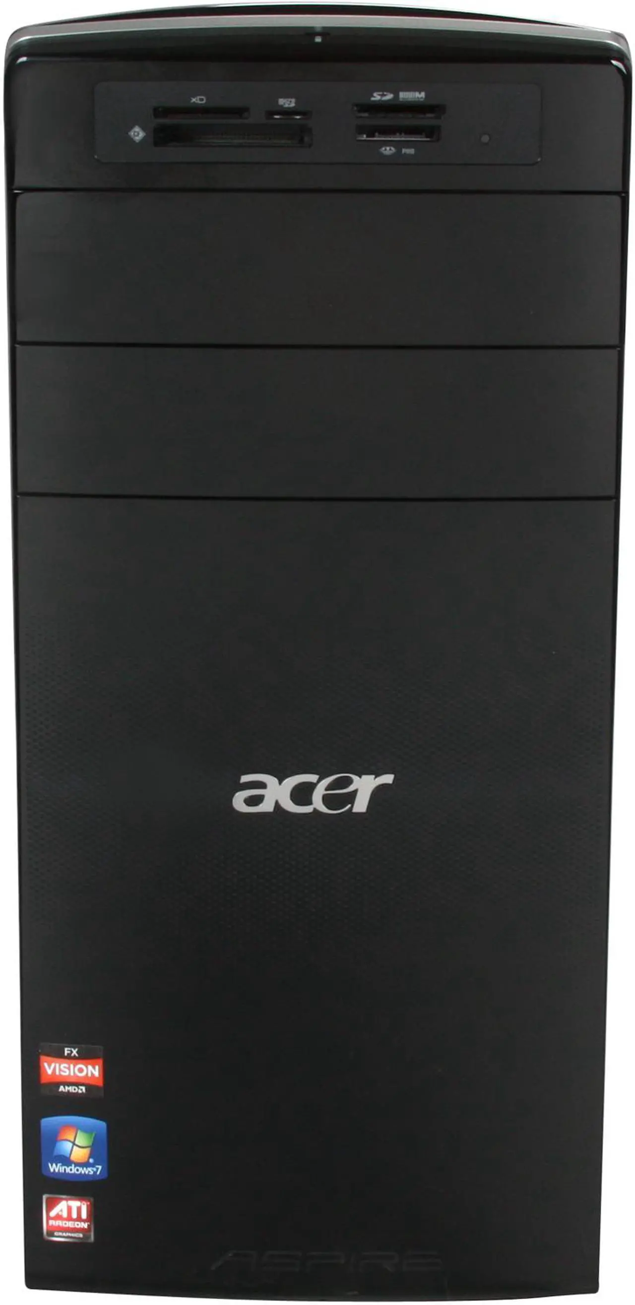 Alt view image 2 of 10 - Acer Desktop PC AM3450-UR30P (PT.SHDP2.001) AMD FX-Series FX-4100 6GB DDR3 1TB HDD ATI Radeon HD 4250 Windows 7 Home Premium 64-Bit