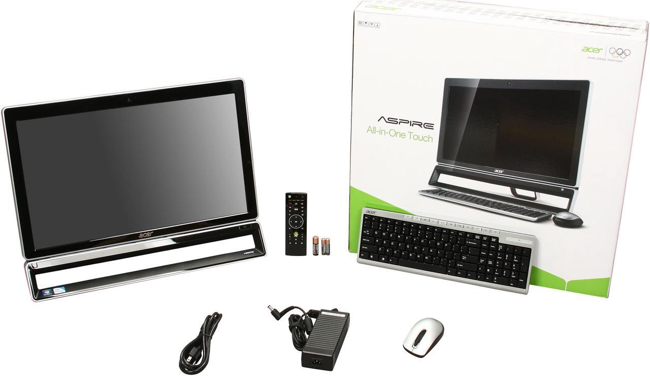 Alt view image 9 of 9 - Acer AZ5771-UR20P (DO.SL1AA.001) 23" Touch Screen All-in-One PC Pentium G630(2.70GHz) 6GB DDR3 1TB HDD Capacity Intel HD Graphics Windows 7 Home Premium 64-Bit
