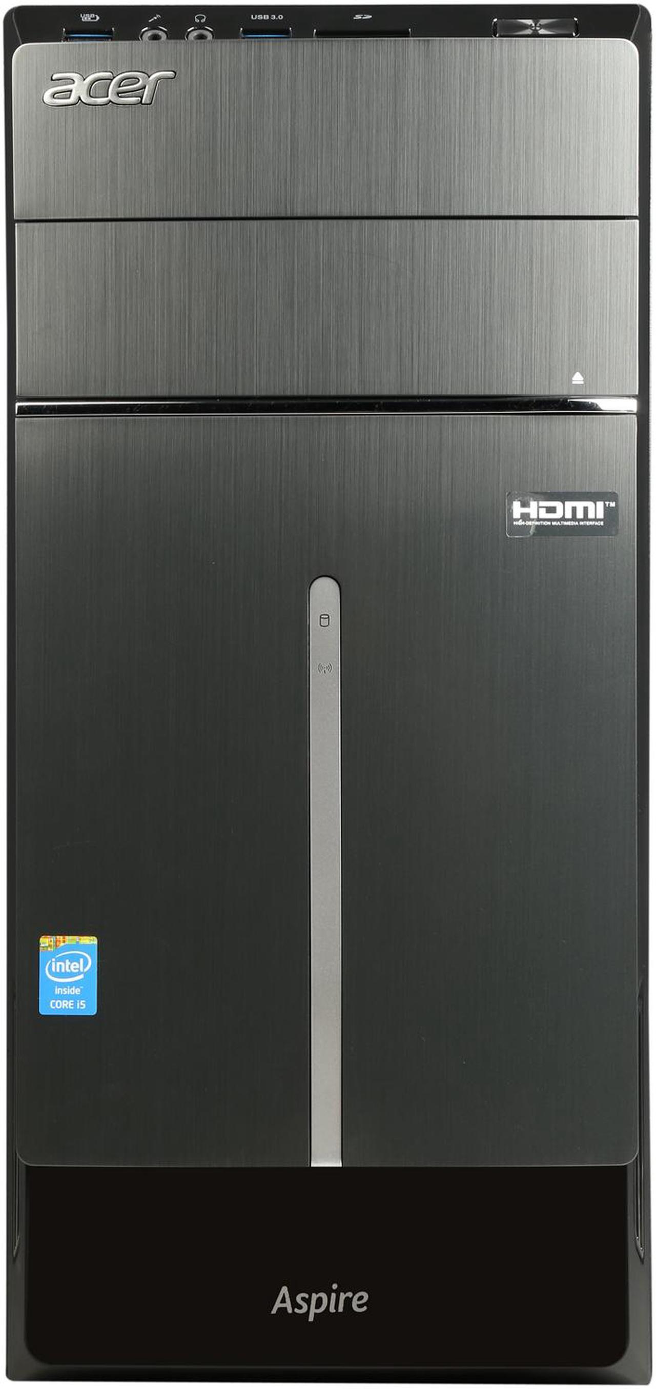 Alt view image 2 of 9 - Acer Desktop PC Aspire T ATC-605-UR19 Intel Core i5-4440 4GB DDR3 500GB HDD Intel HD Graphics 4600 Windows 8.1 64-Bit