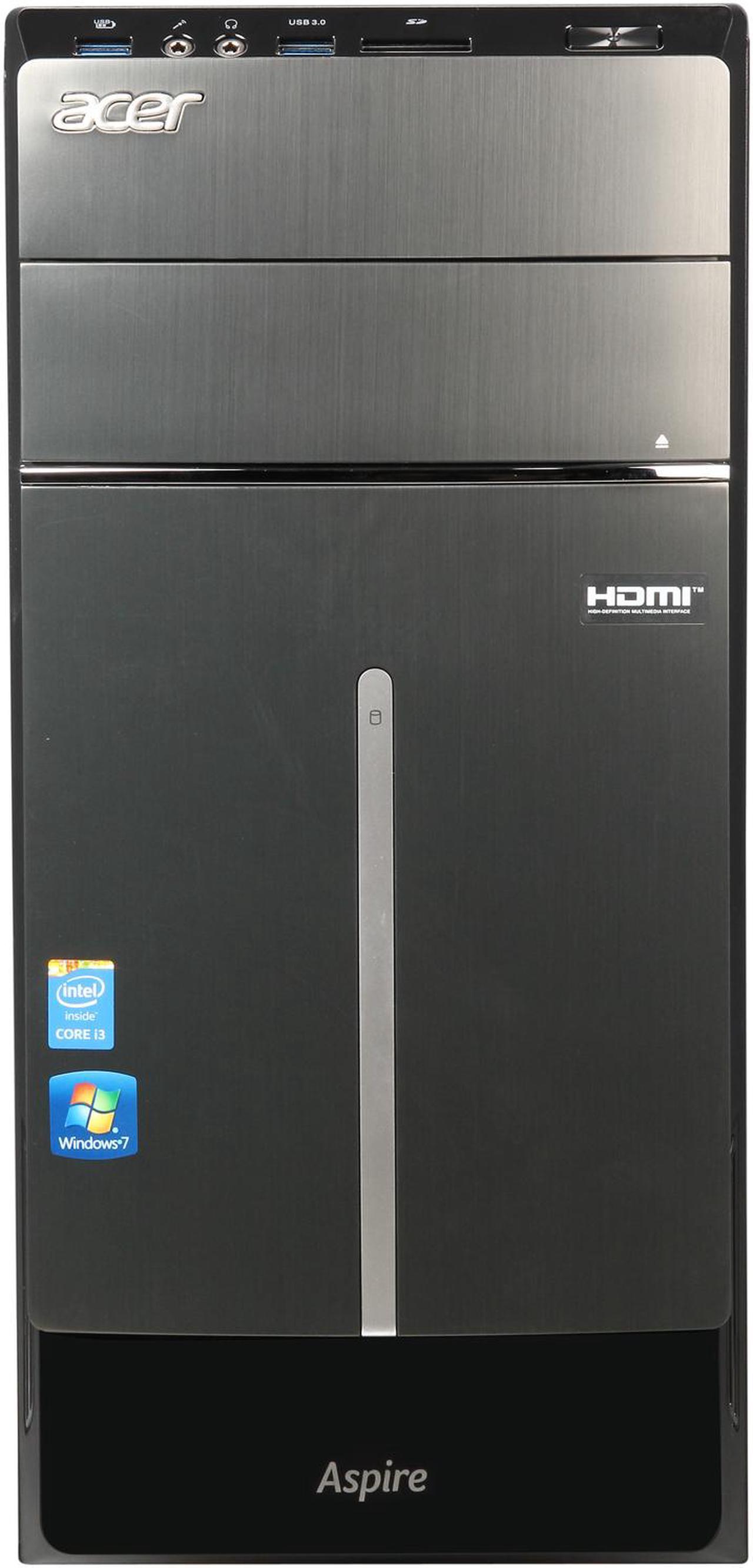 Alt view image 2 of 9 - Acer Desktop PC ATC-605-UR2N Intel Core i3-4160 4GB DDR3 1TB HDD Intel HD Graphics 4600 Windows 7 Home Premium 64-Bit