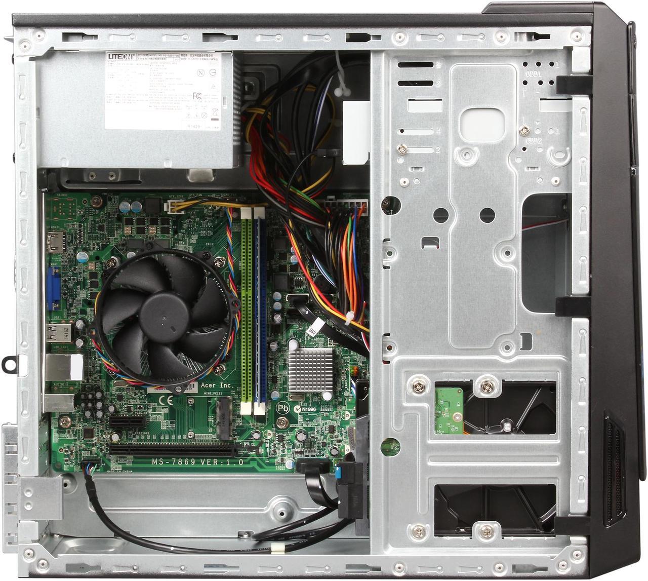Alt view image 6 of 9 - Acer Desktop PC ATC-605-UR2N Intel Core i3-4160 4GB DDR3 1TB HDD Intel HD Graphics 4600 Windows 7 Home Premium 64-Bit