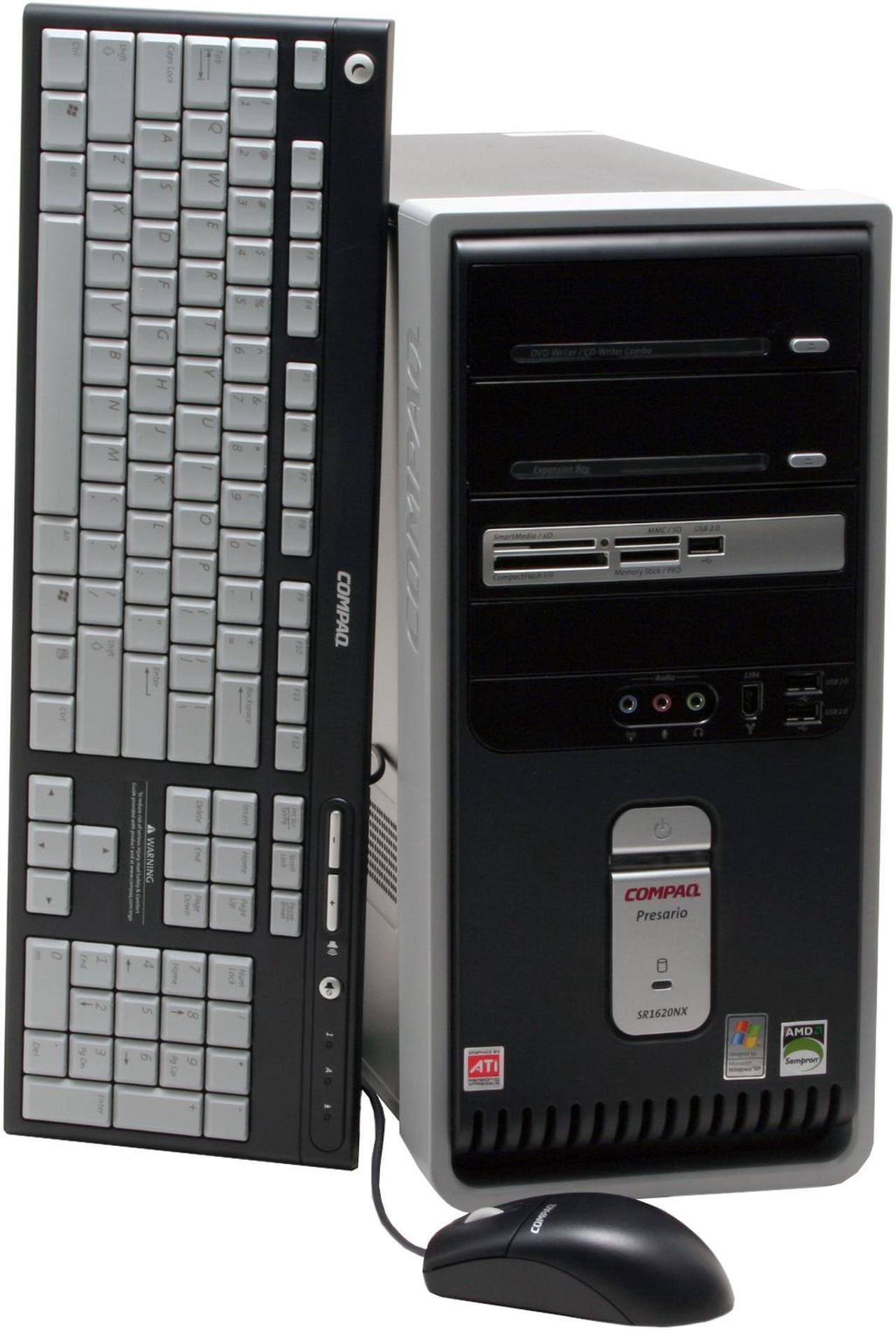 Main image of COMPAQ Desktop PC Presario SR1620NX (EG733A) 3400+ 512MB DDR 160GB HDD ATI Radeon Integrated Graphics Windows XP Home
