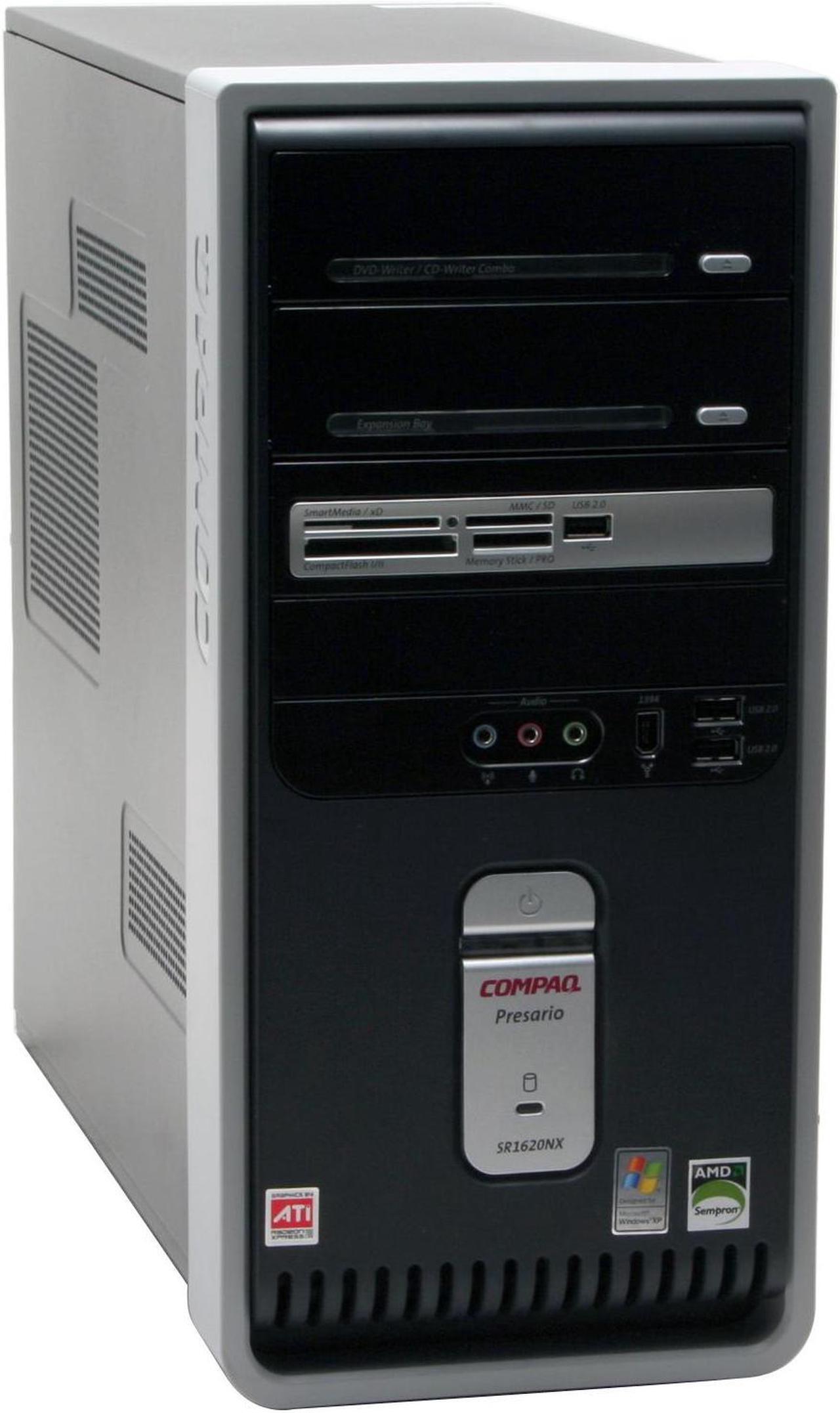 Alt view image 2 of 17 - COMPAQ Desktop PC Presario SR1620NX (EG733A) 3400+ 512MB DDR 160GB HDD ATI Radeon Integrated Graphics Windows XP Home