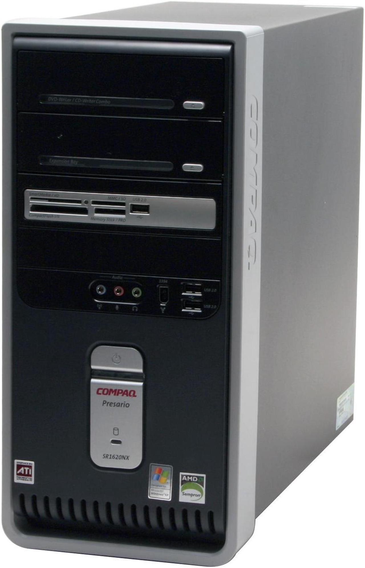 Alt view image 3 of 17 - COMPAQ Desktop PC Presario SR1620NX (EG733A) 3400+ 512MB DDR 160GB HDD ATI Radeon Integrated Graphics Windows XP Home