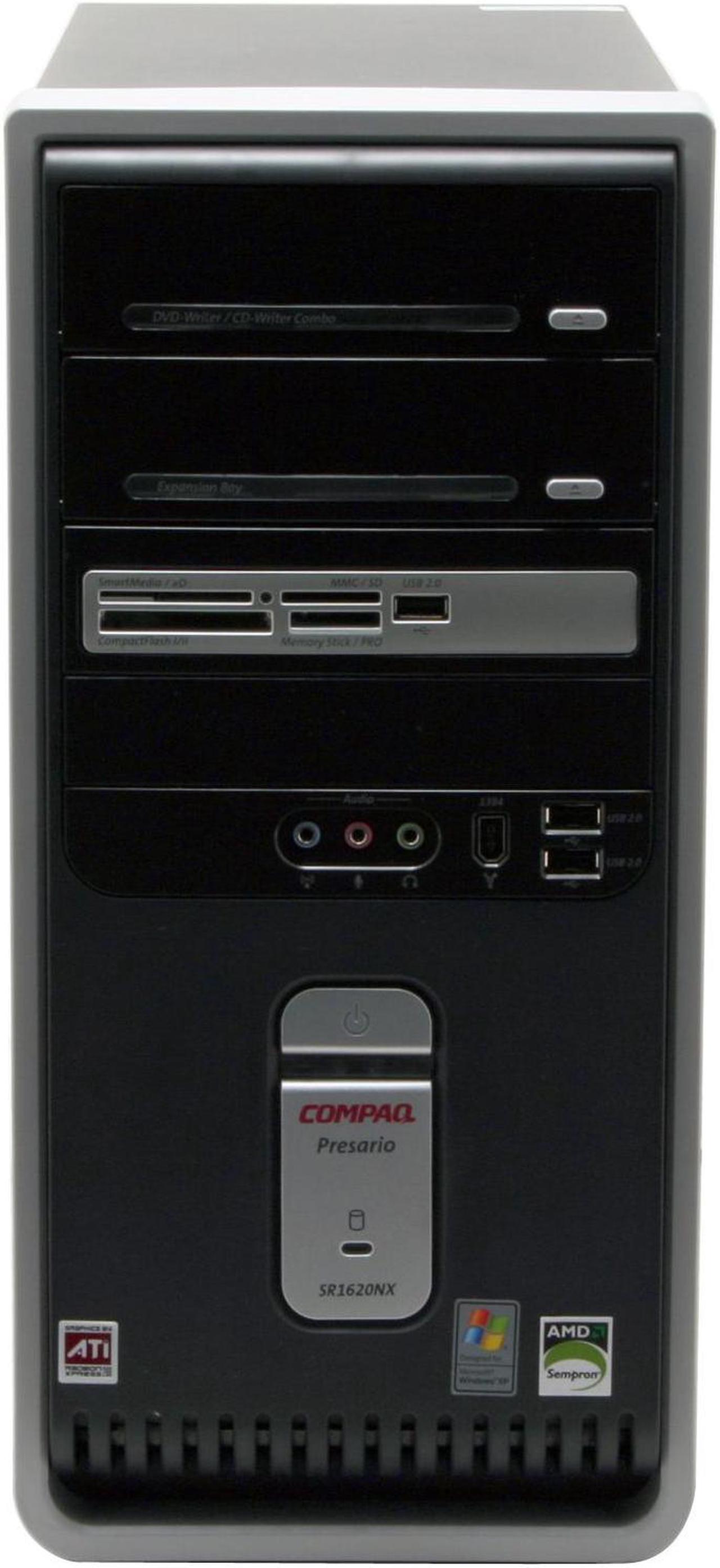 Alt view image 4 of 17 - COMPAQ Desktop PC Presario SR1620NX (EG733A) 3400+ 512MB DDR 160GB HDD ATI Radeon Integrated Graphics Windows XP Home