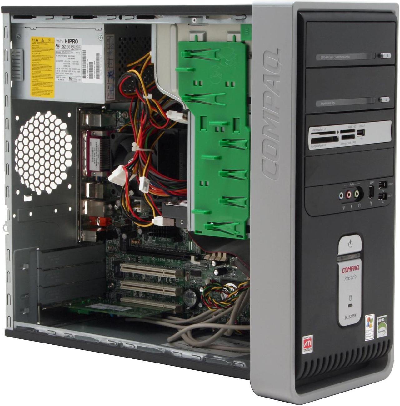 Alt view image 11 of 17 - COMPAQ Desktop PC Presario SR1620NX (EG733A) 3400+ 512MB DDR 160GB HDD ATI Radeon Integrated Graphics Windows XP Home