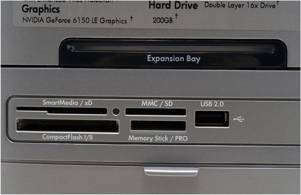 Alt view image 5 of 18 - HP Desktop PC Pavilion A1510N(EX265AA#ABA) 3800+ (2.00 GHz) 1GB DDR 200GB HDD NVIDIA GeForce 6150 Windows XP Media Center